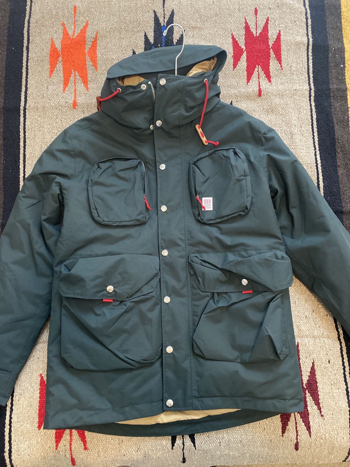 image of Topo Designs Mountain Jacket Hunter Green, Men's (Size Medium)