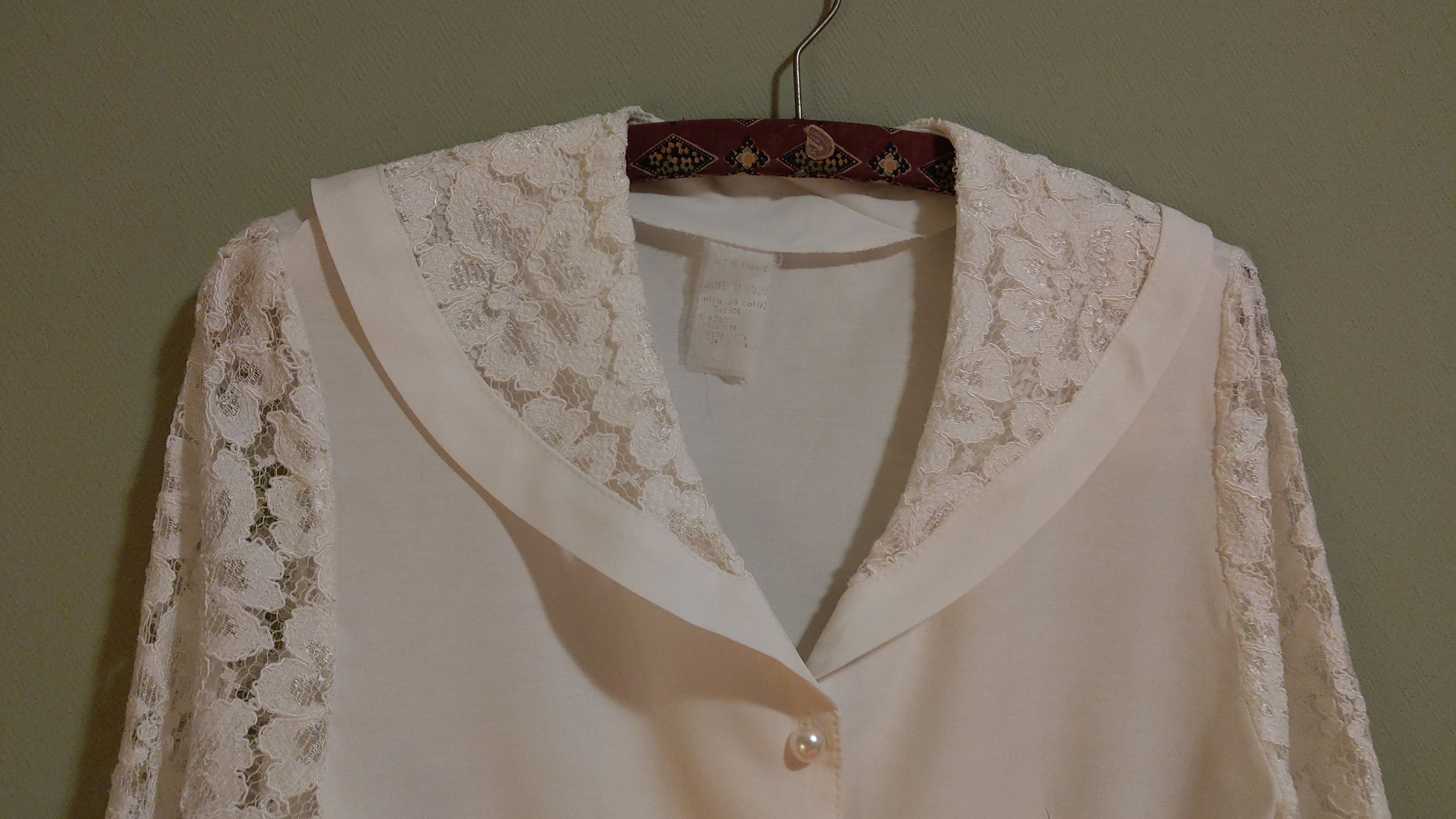 Japanese Brand × Vintage Vintage Collar Shirt Noir witch Alt Button Up Serviette Size M / US 6-8 / IT 42-44 - 17 Thumbnail