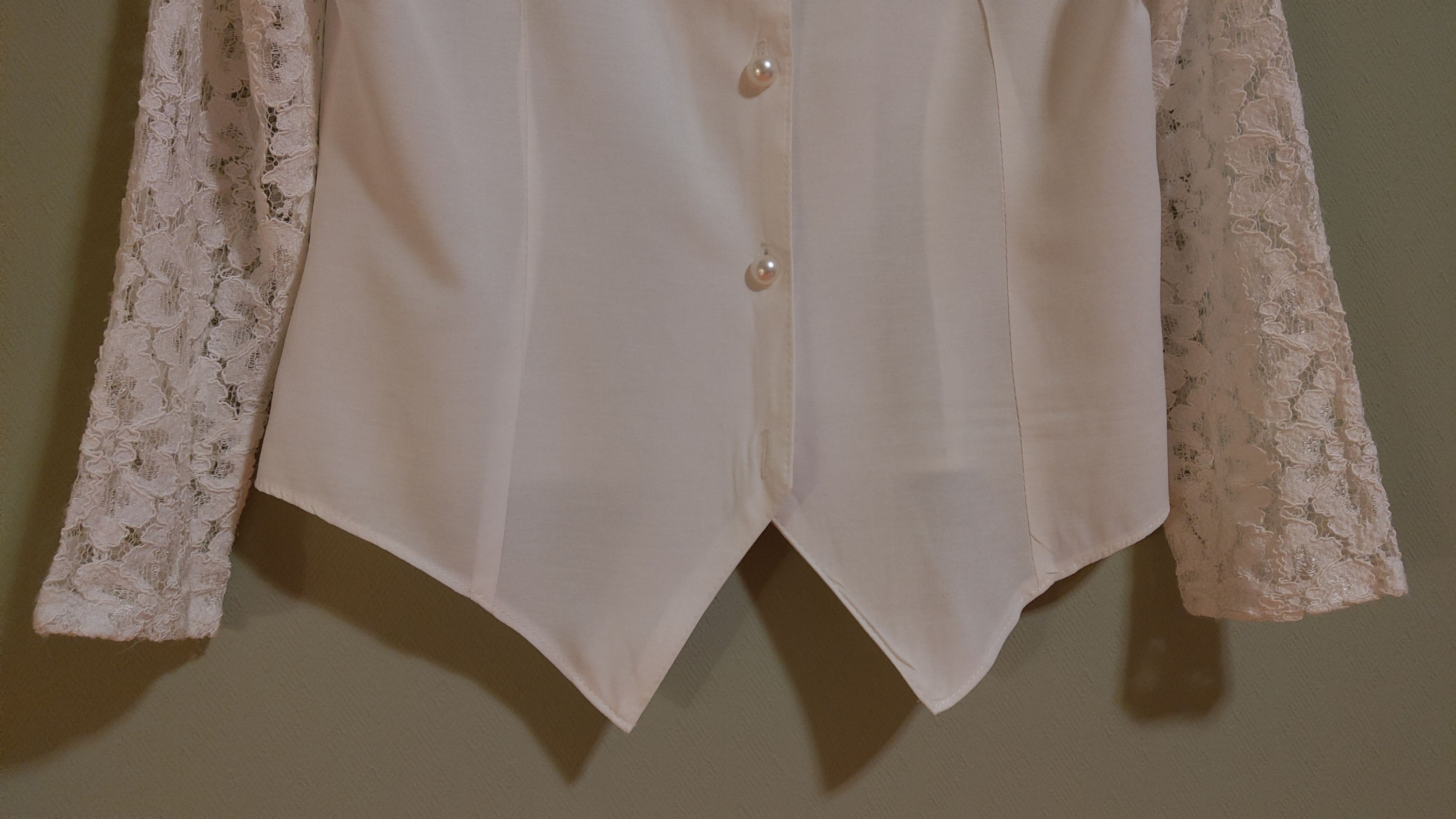 Japanese Brand × Vintage Vintage Collar Shirt Noir witch Alt Button Up Serviette Size M / US 6-8 / IT 42-44 - 9 Thumbnail
