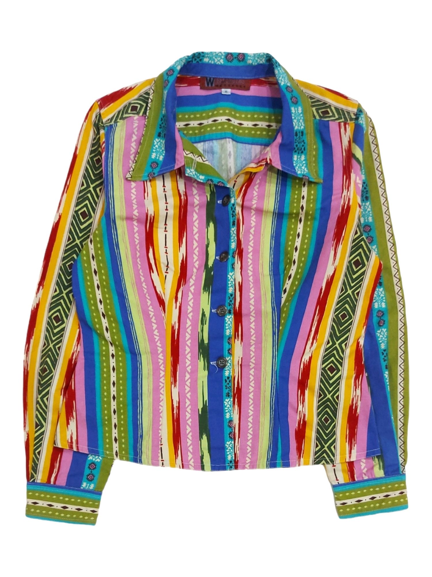 Native × Vintage Rare! Vintage Weekenders Messages Native Vibrant Jacket Size L / US 10 / IT 46 - 1 Thumbnail