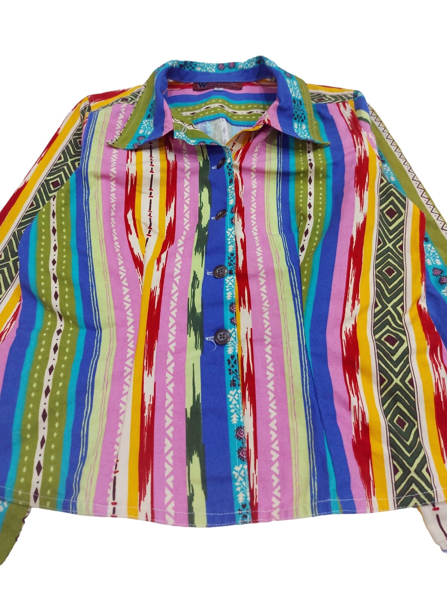 Native × Vintage Rare! Vintage Weekenders Messages Native Vibrant Jacket Size L / US 10 / IT 46 - 3 Thumbnail