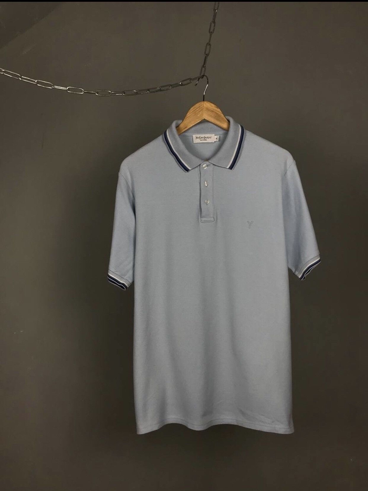 Yves Saint Laurent YSL Yves Saint Laurent Luxury Streetwear Polo Tee Size US M / EU 48-50 / 2 - 1 Thumbnail