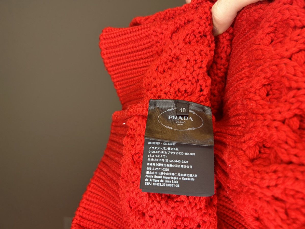 Prada Iconic GRAIL runway hand beaded Frankenstein knit Size US M / EU 48-50 / 2 - 6 Thumbnail