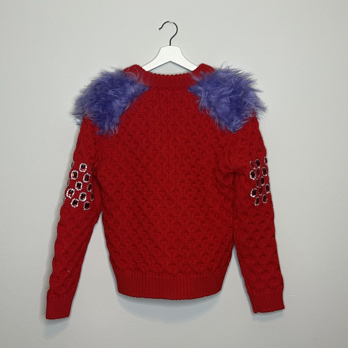 Prada Iconic GRAIL runway hand beaded Frankenstein knit Size US M / EU 48-50 / 2 - 2 Thumbnail