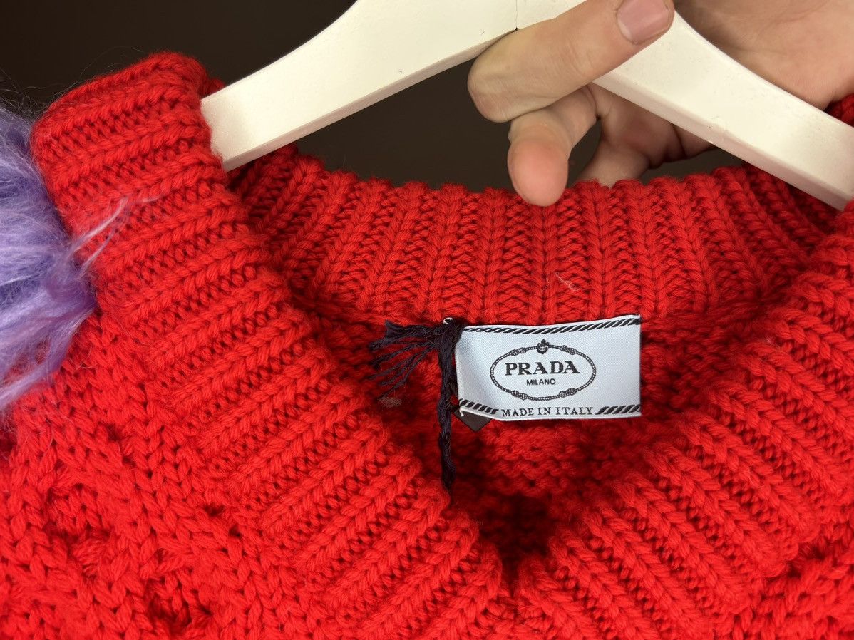 Prada Iconic GRAIL runway hand beaded Frankenstein knit Size US M / EU 48-50 / 2 - 3 Thumbnail