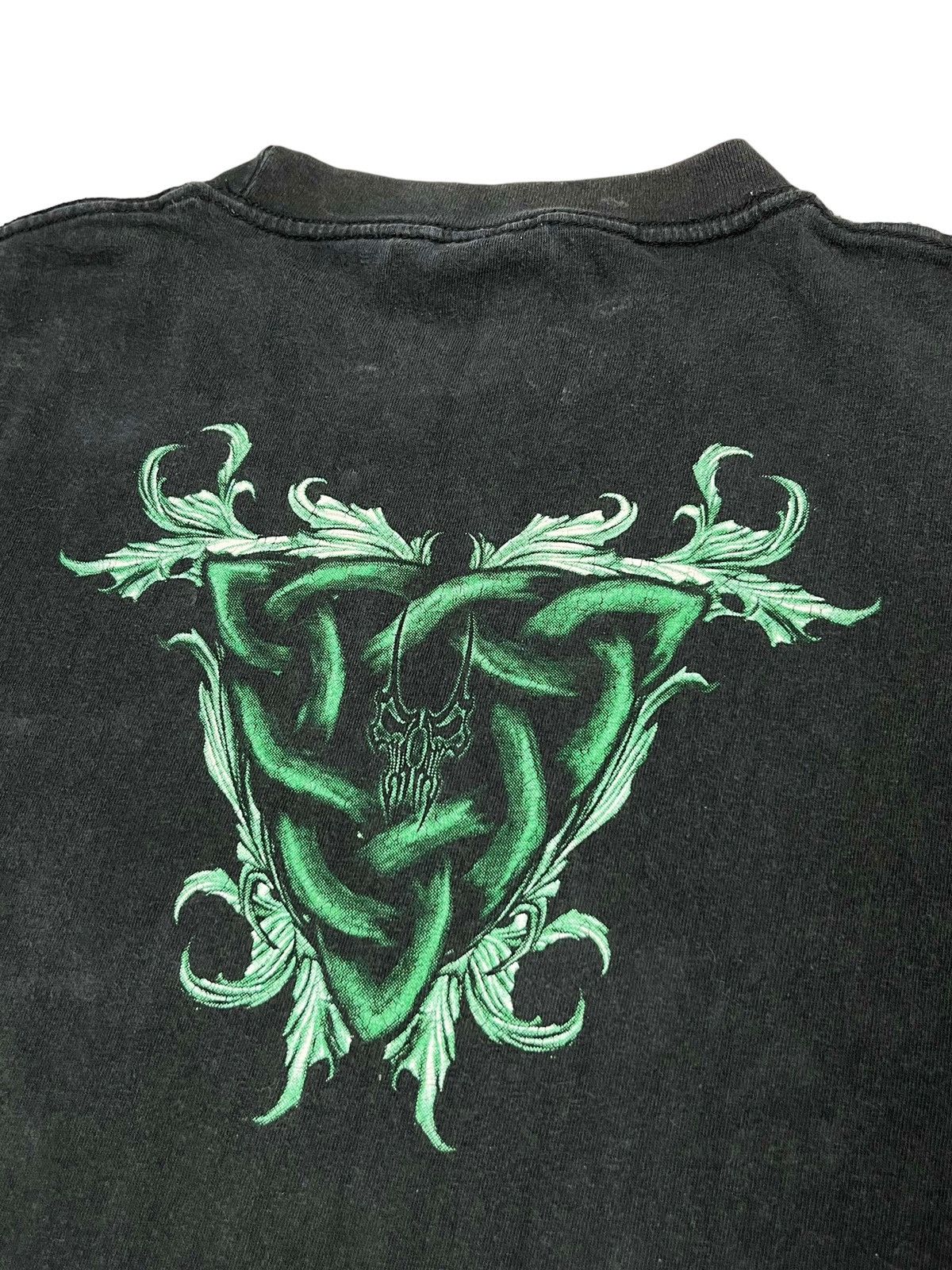 Expert Horror × Vintage vintage y2k faded tribal skull T-shirt Size US XL / EU 56 / 4 - 2 Thumbnail