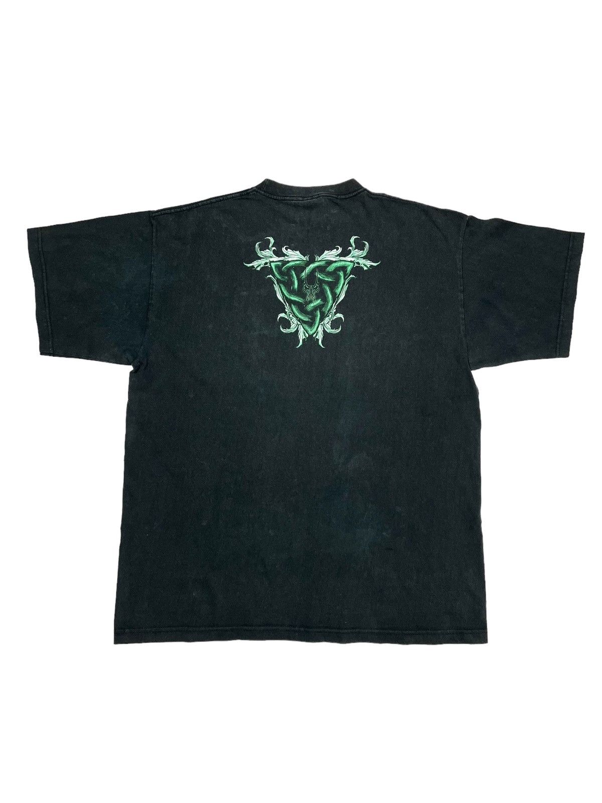 Expert Horror × Vintage vintage y2k faded tribal skull T-shirt Size US XL / EU 56 / 4 - 1 Thumbnail