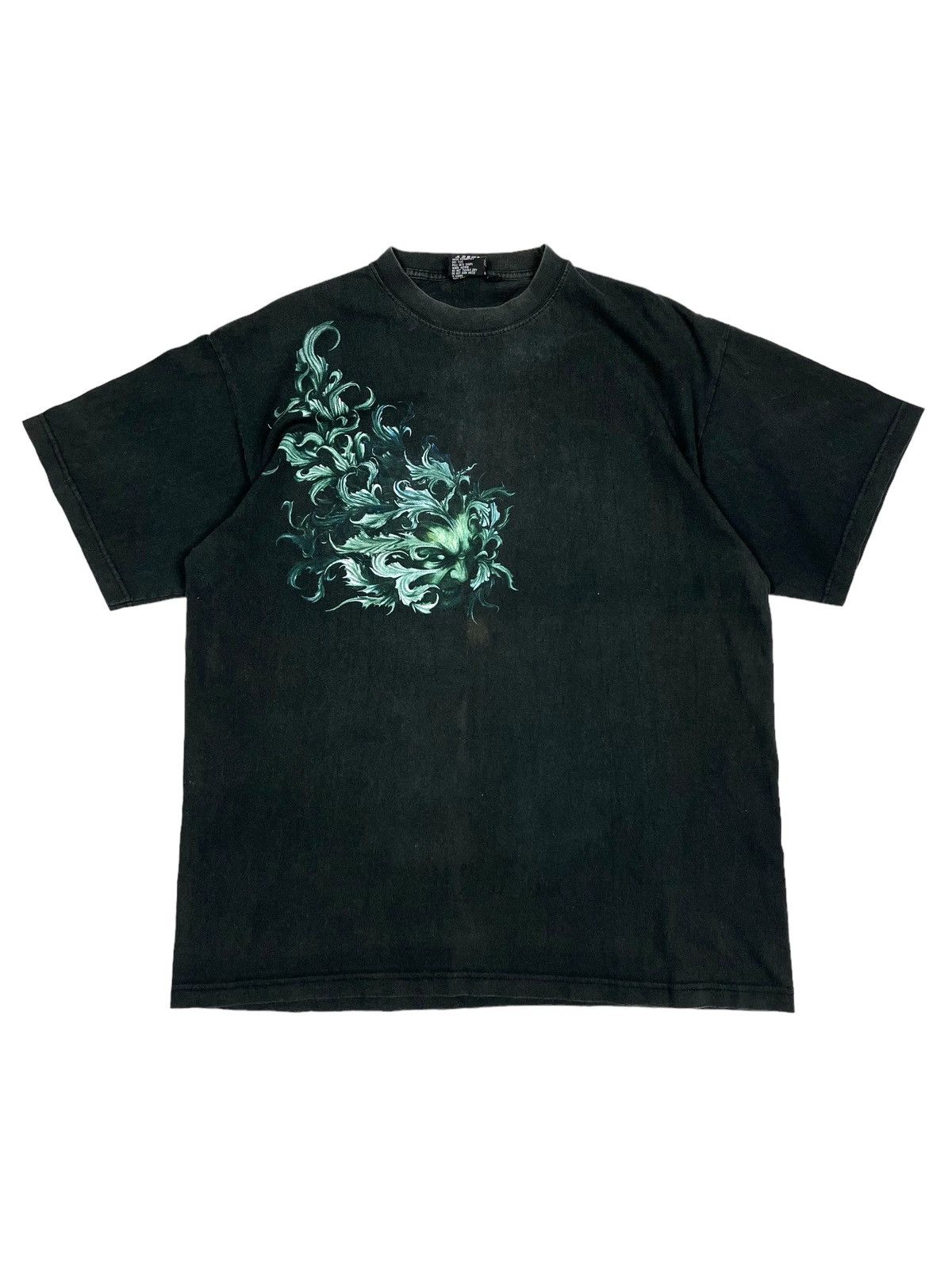 Expert Horror × Vintage vintage y2k faded tribal skull T-shirt Size US XL / EU 56 / 4 - 3 Thumbnail