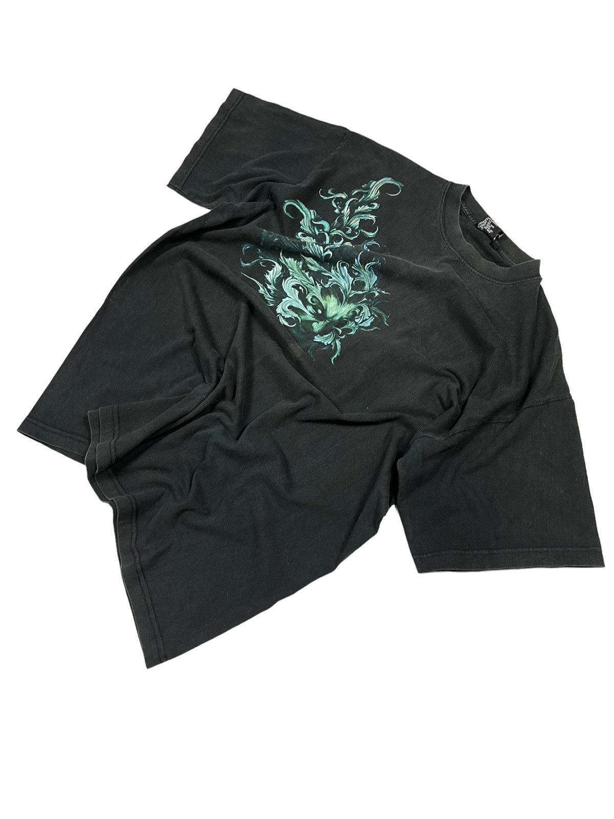 Expert Horror × Vintage vintage y2k faded tribal skull T-shirt Size US XL / EU 56 / 4 - 4 Thumbnail