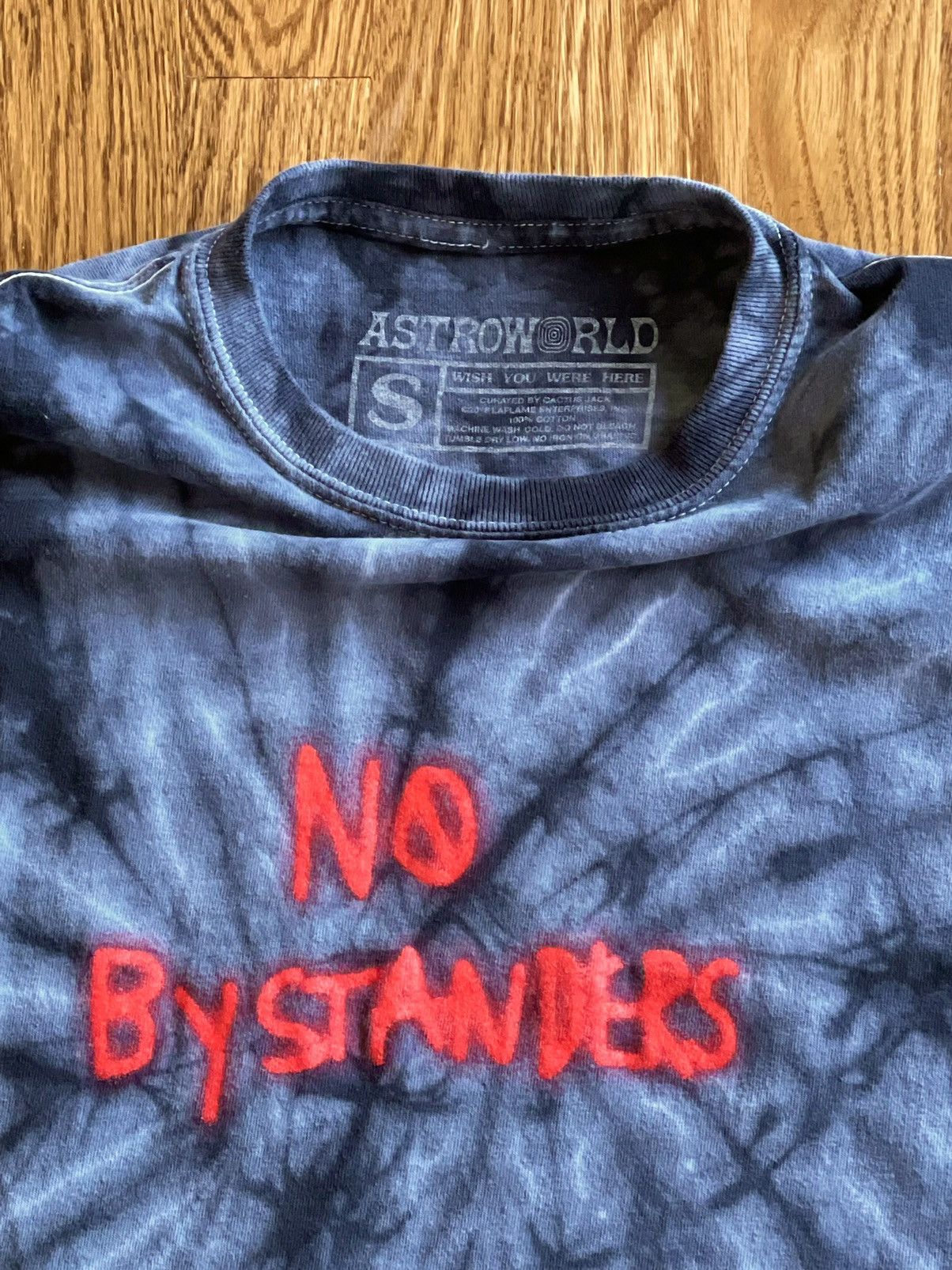 Travis Scott Small Black Tie Dye Cactus Jack No Highest Tour Tee Shirt Size US S / EU 44-46 / 1 - 3 Thumbnail