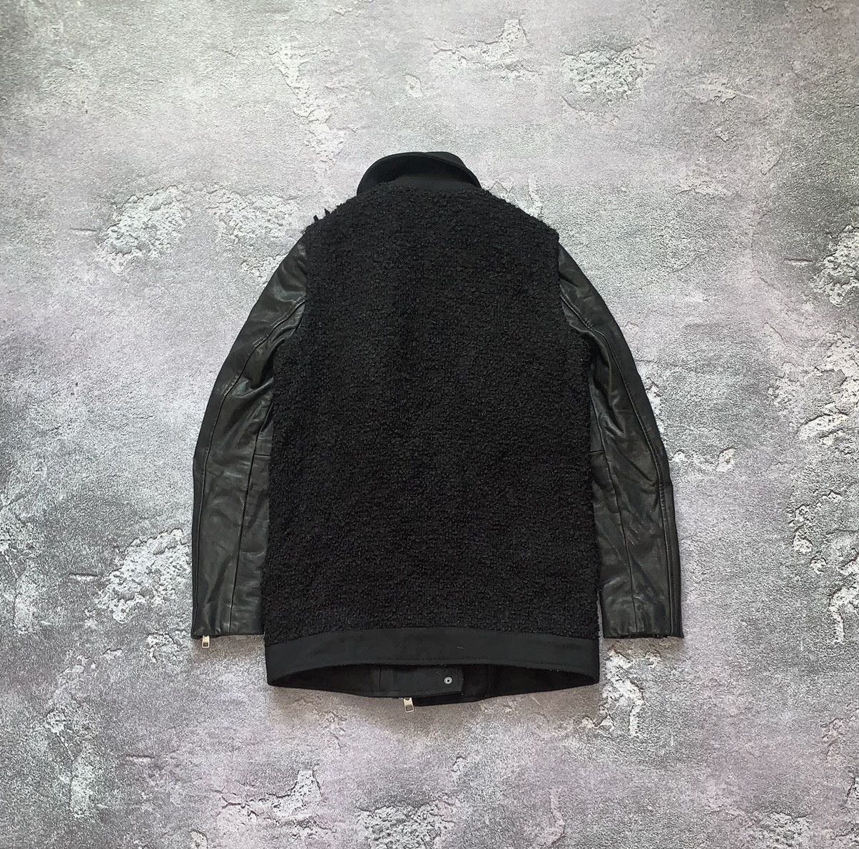 Allsaints Allsaints zip CHO Biker leather jacket wool old money vintag Size XS / US 0-2 / IT 36-38 - 15 Thumbnail