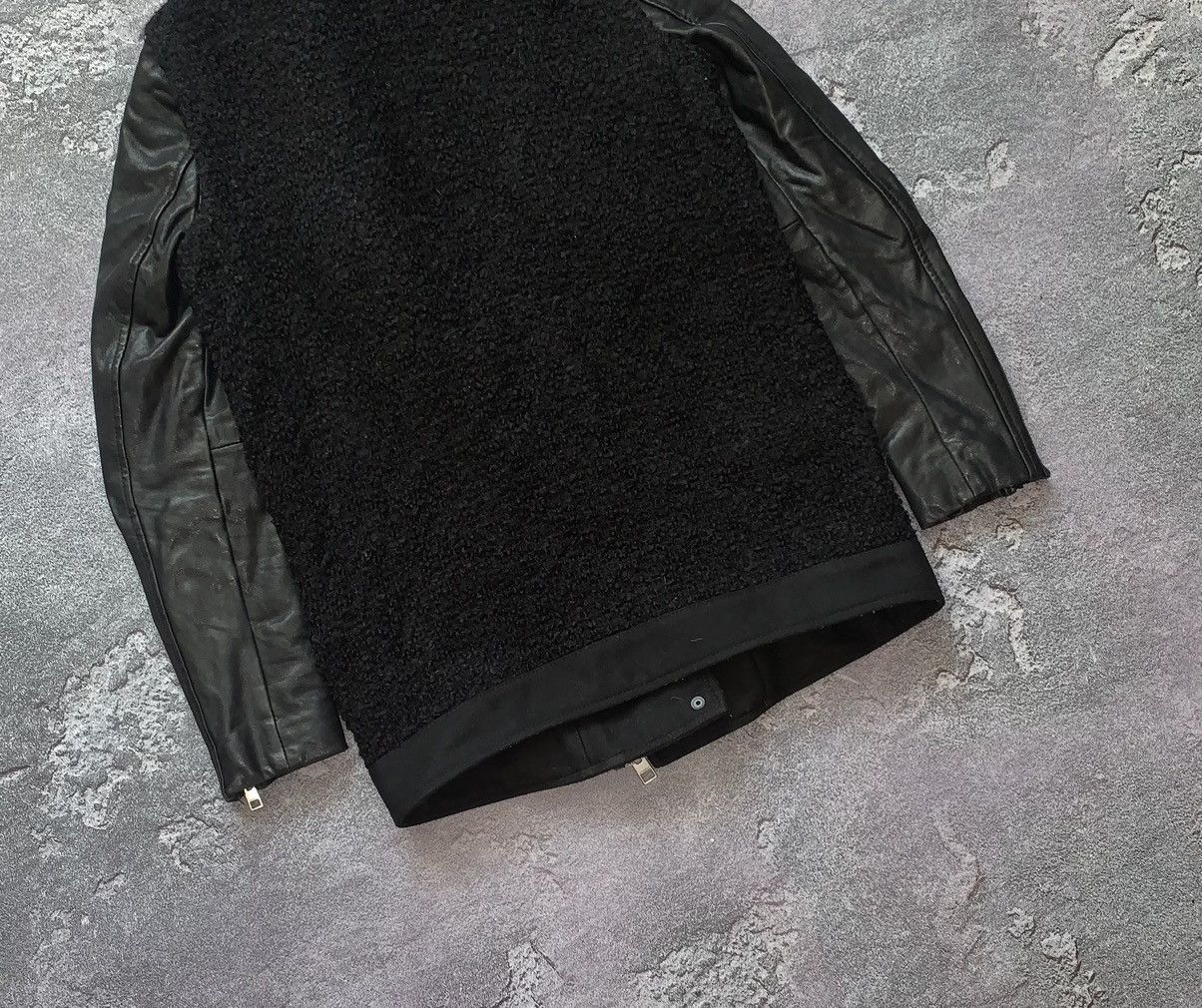 Allsaints Allsaints zip CHO Biker leather jacket wool old money vintag Size XS / US 0-2 / IT 36-38 - 17 Thumbnail