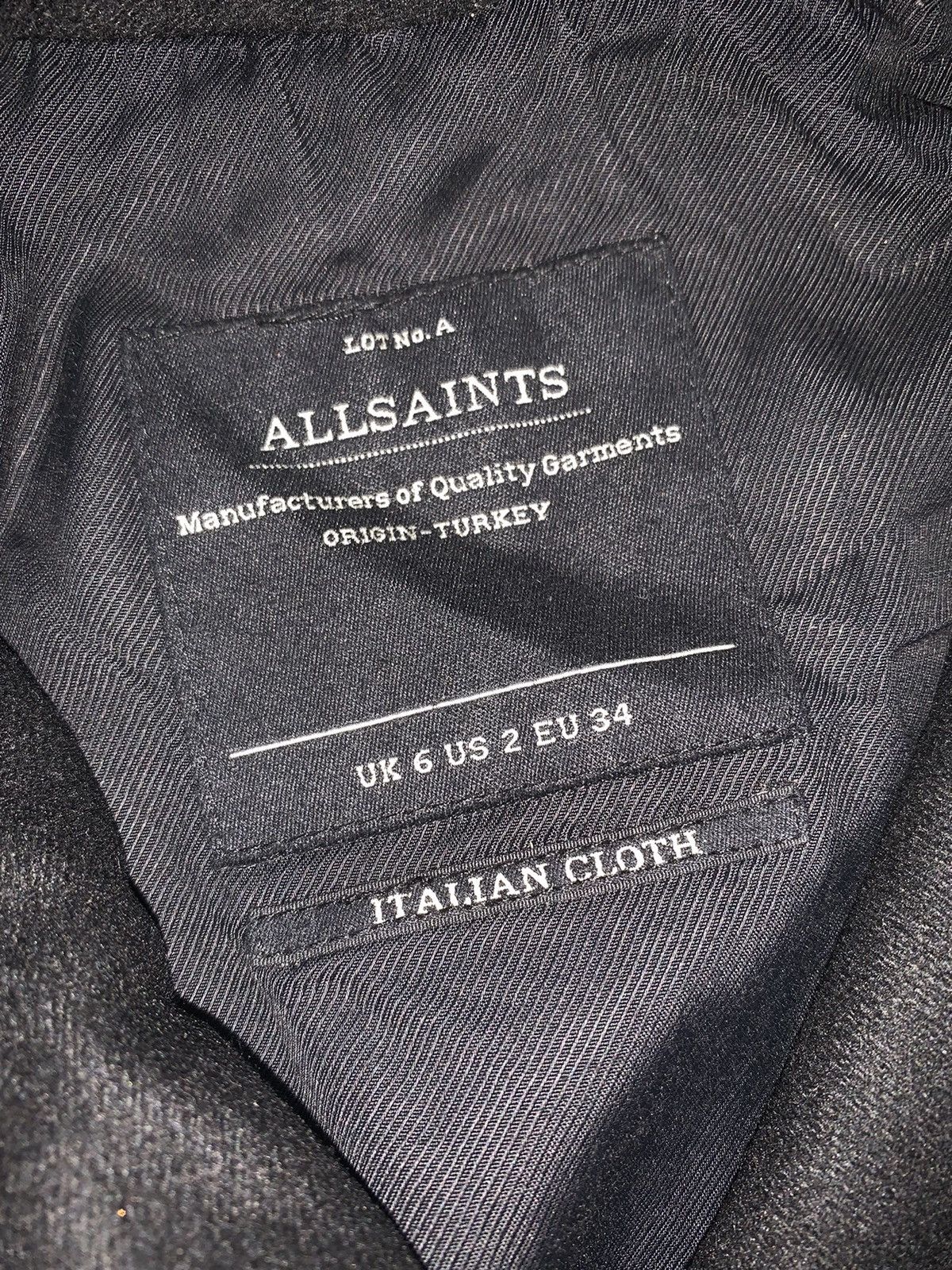 Allsaints Allsaints zip CHO Biker leather jacket wool old money vintag Size XS / US 0-2 / IT 36-38 - 10 Thumbnail