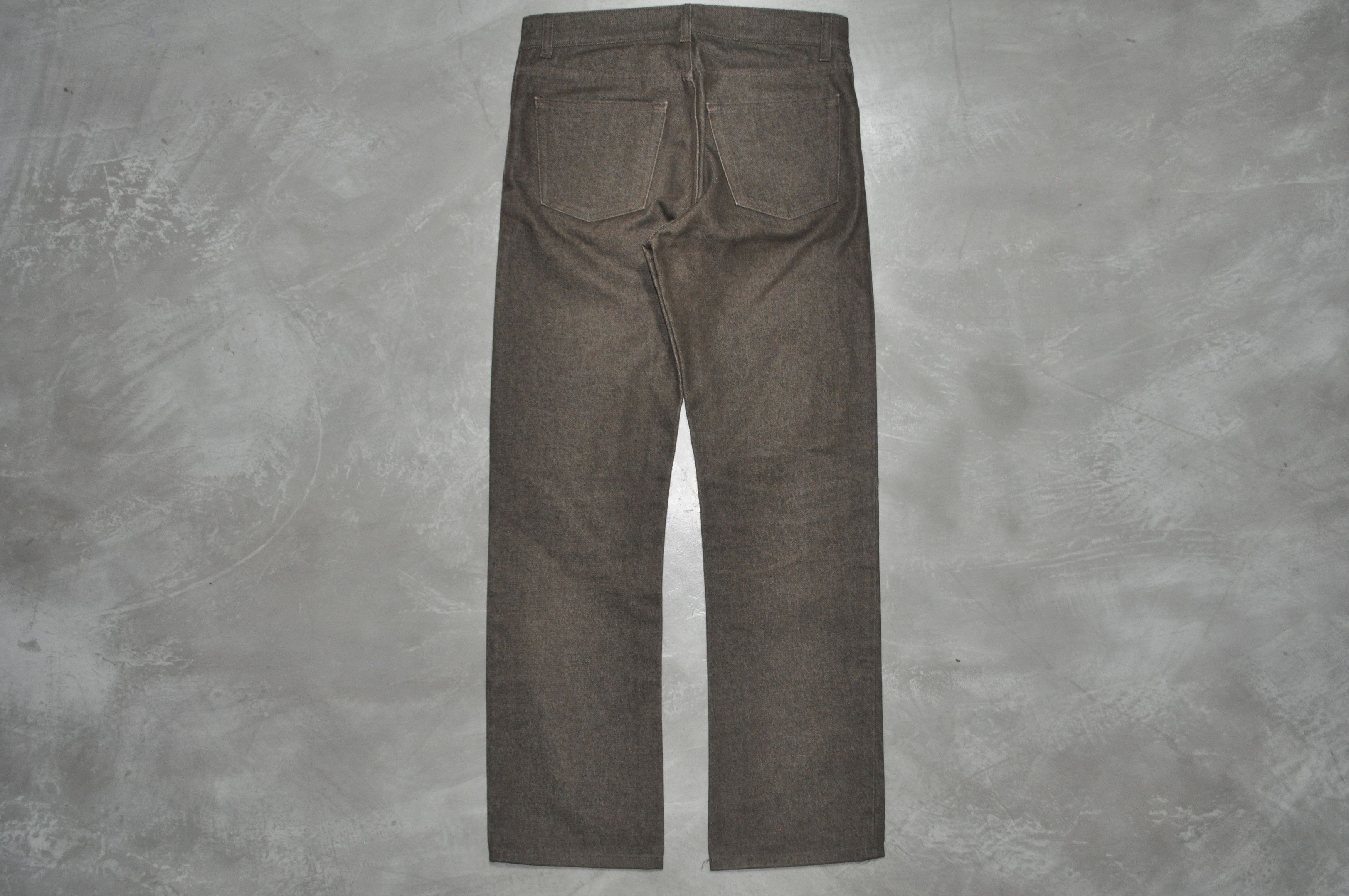 Helmut Lang Helmut Lang 1990s Classic Raw Denim Brown Boot Cut Size US 30 / EU 46 - 2 Thumbnail