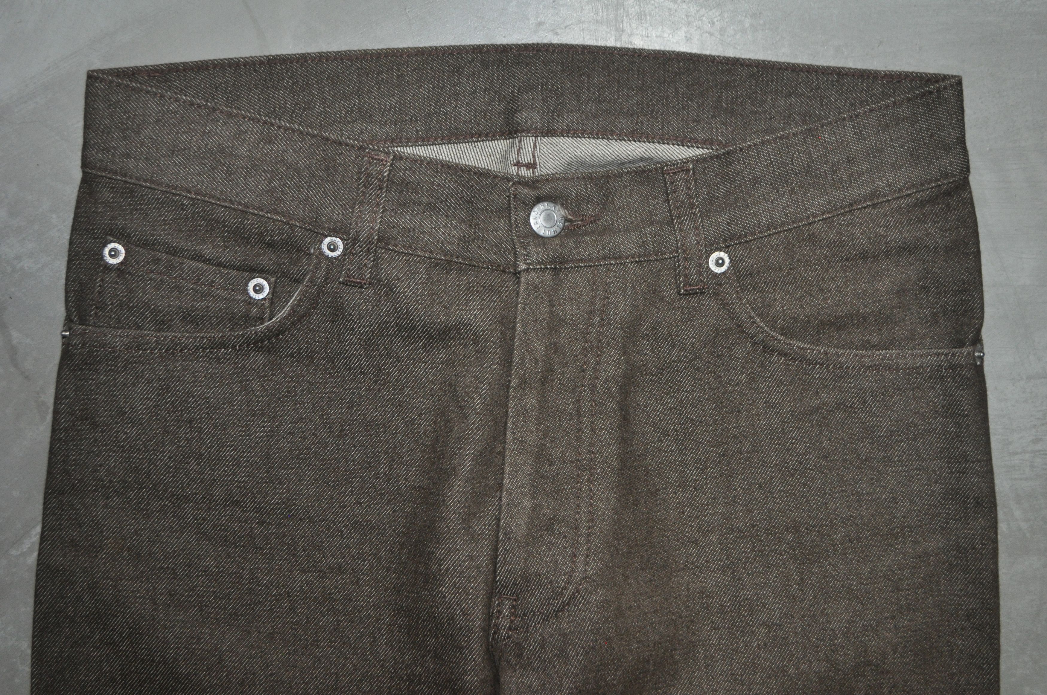 Helmut Lang Helmut Lang 1990s Classic Raw Denim Brown Boot Cut Size US 30 / EU 46 - 4 Thumbnail