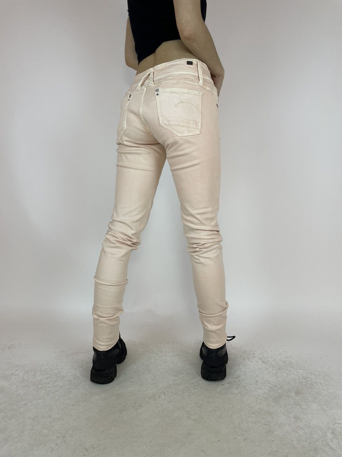 G-Star G-star RAW LYNN SKINNY COJ Womens pink jeans size 29x32 Size 29" - 4 Thumbnail