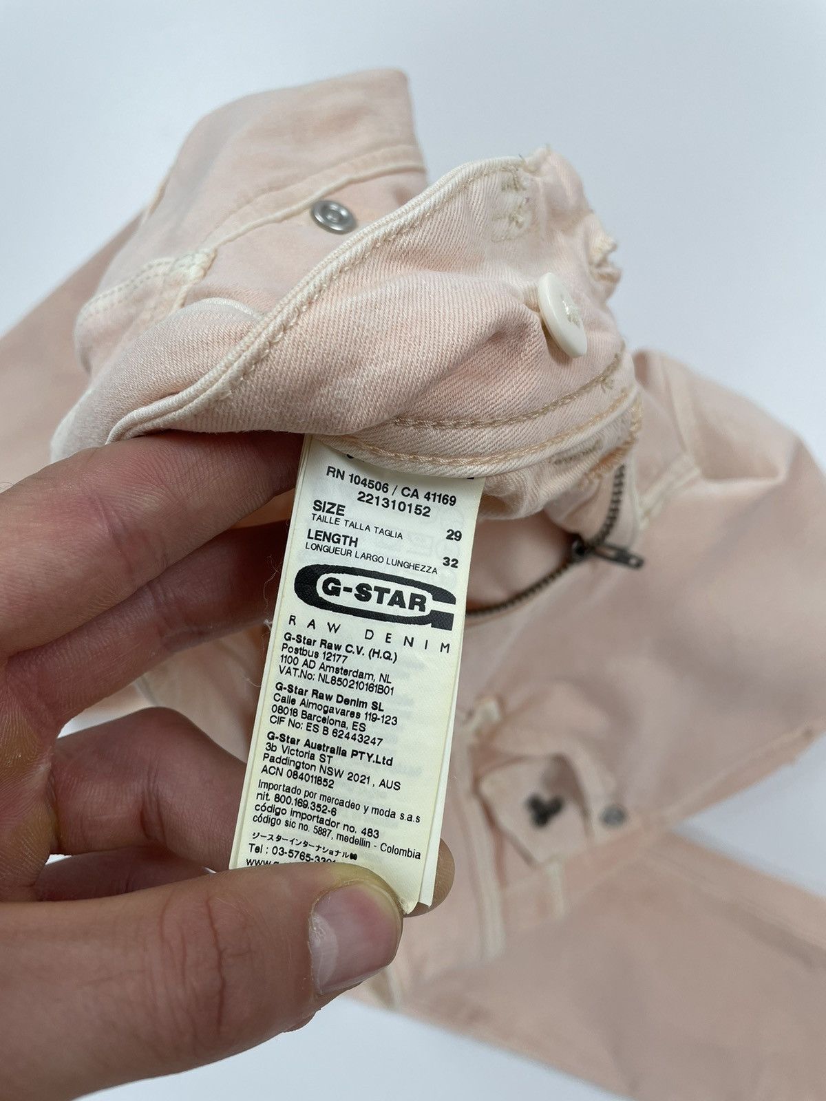 G-Star G-star RAW LYNN SKINNY COJ Womens pink jeans size 29x32 Size 29" - 10 Thumbnail