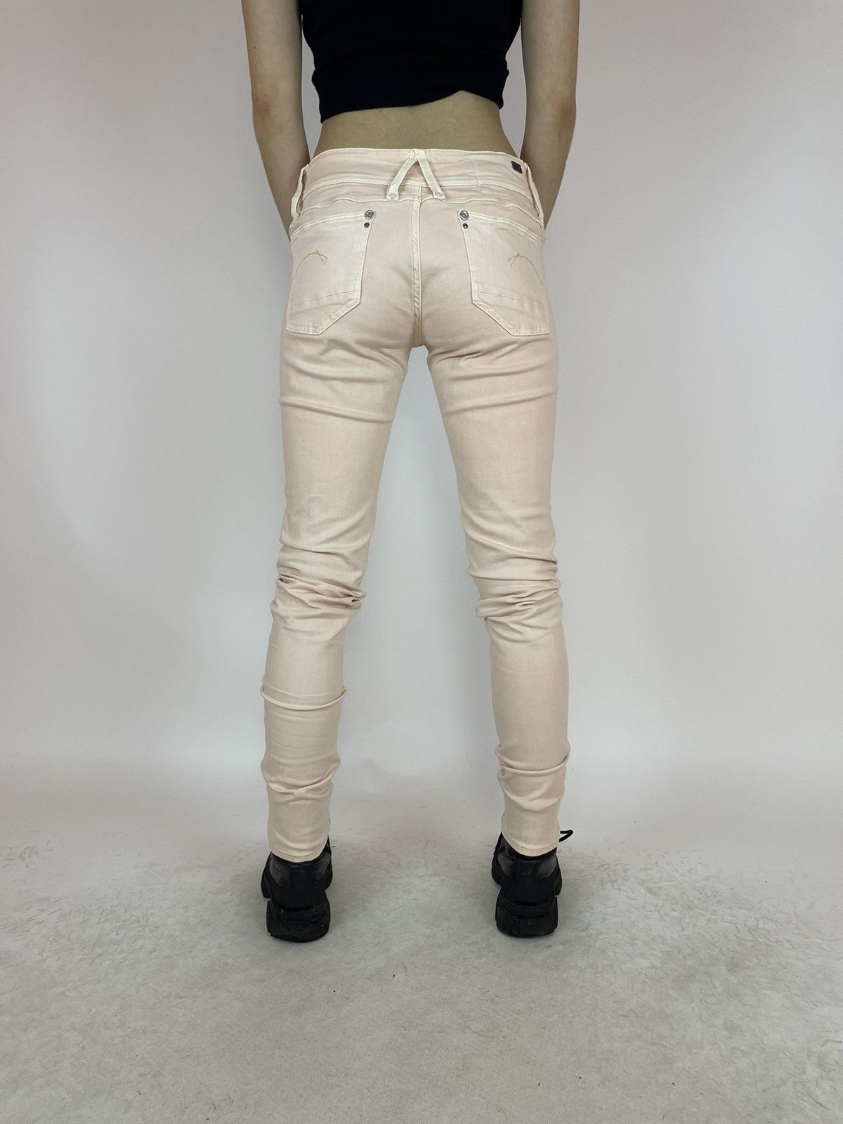 G-Star G-star RAW LYNN SKINNY COJ Womens pink jeans size 29x32 Size 29" - 3 Thumbnail