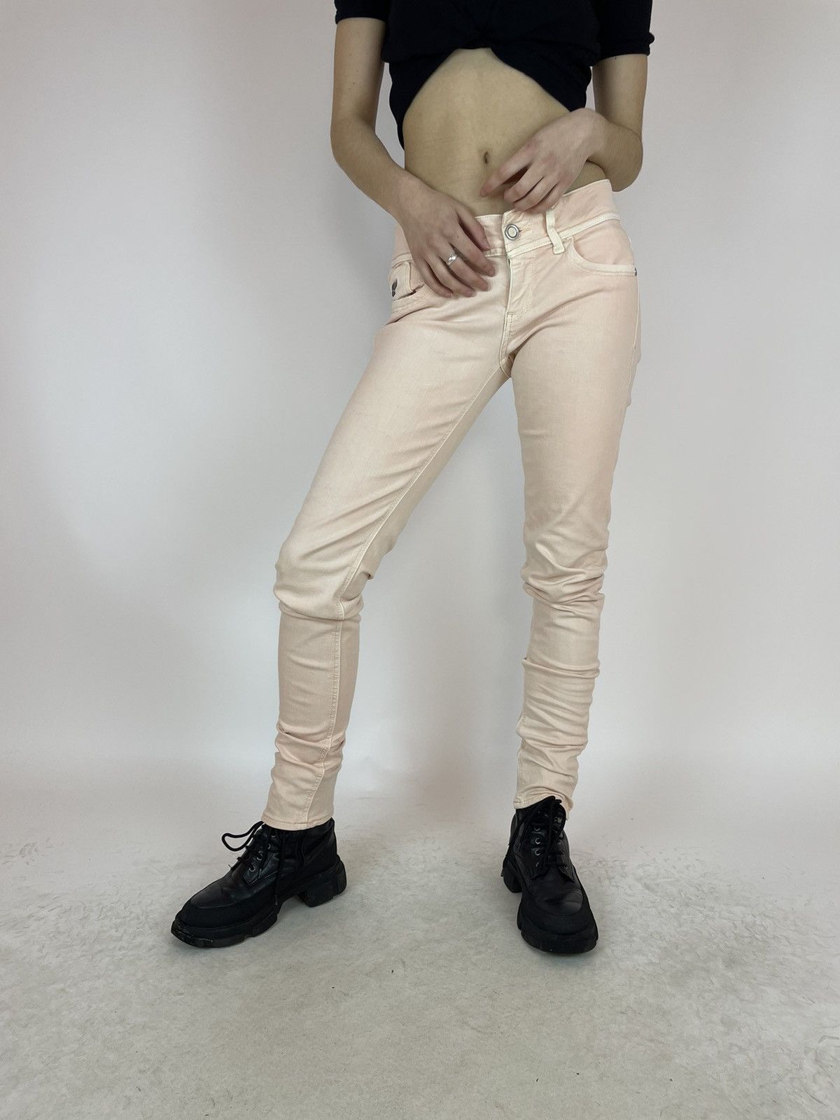 G-Star G-star RAW LYNN SKINNY COJ Womens pink jeans size 29x32 Size 29" - 7 Thumbnail