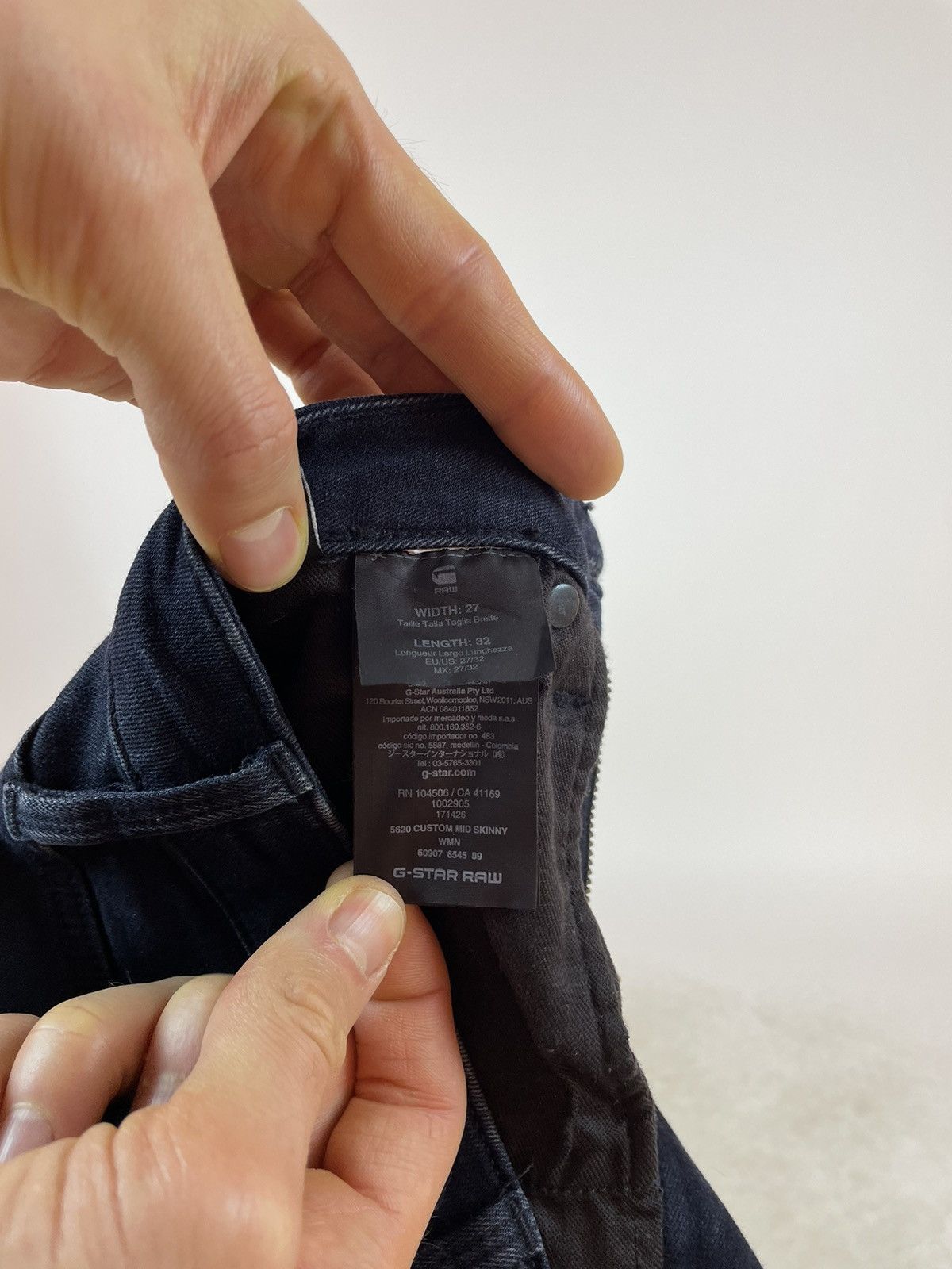 Other G-star RAW CUSTOM MID SKINNY WMN dark blue biker jeans 27x32 Size 27" / US 4 / IT 40 - 8 Thumbnail