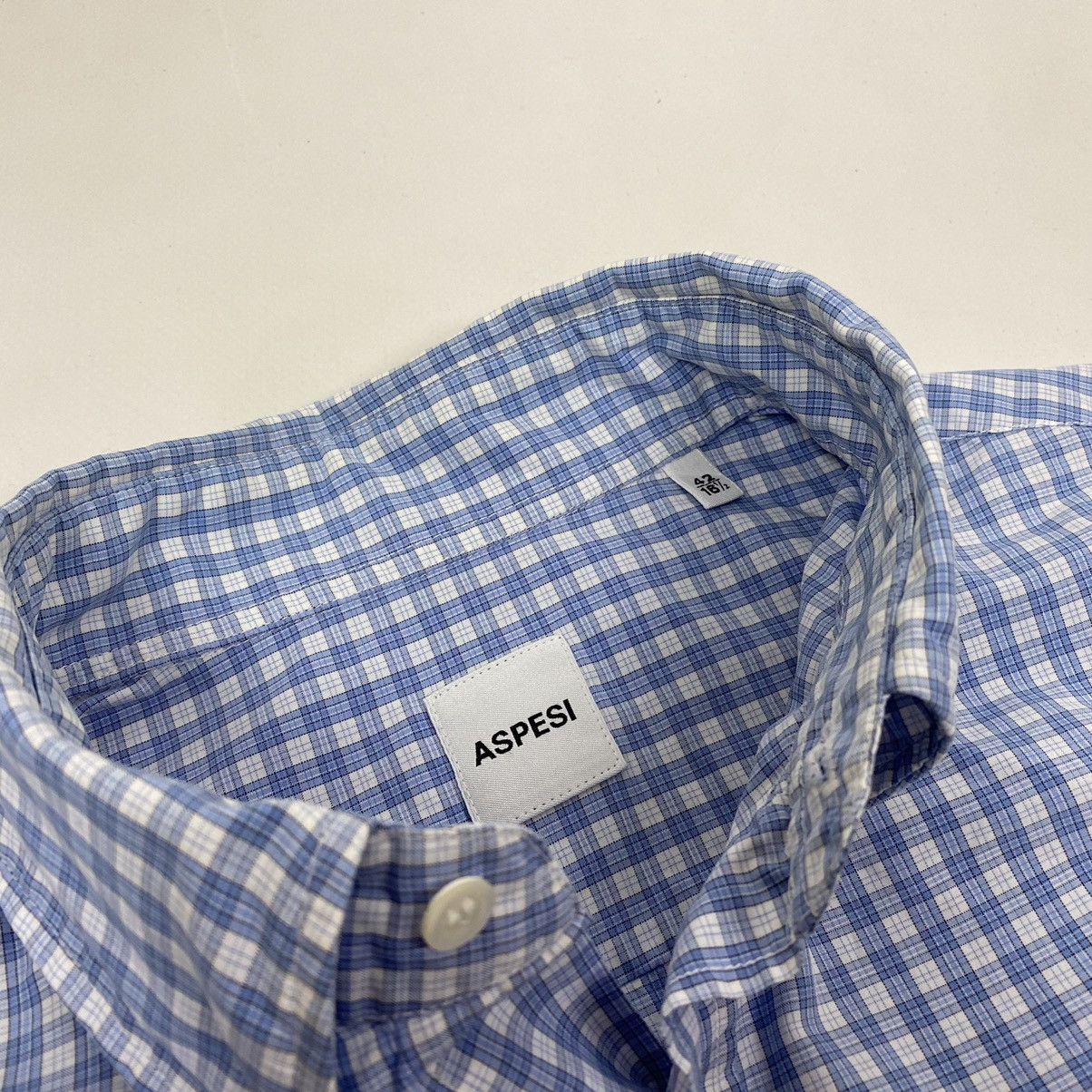 Aspesi Aspesi Classic Check L/S Shirt Size US XL / EU 56 / 4 - 6 Thumbnail