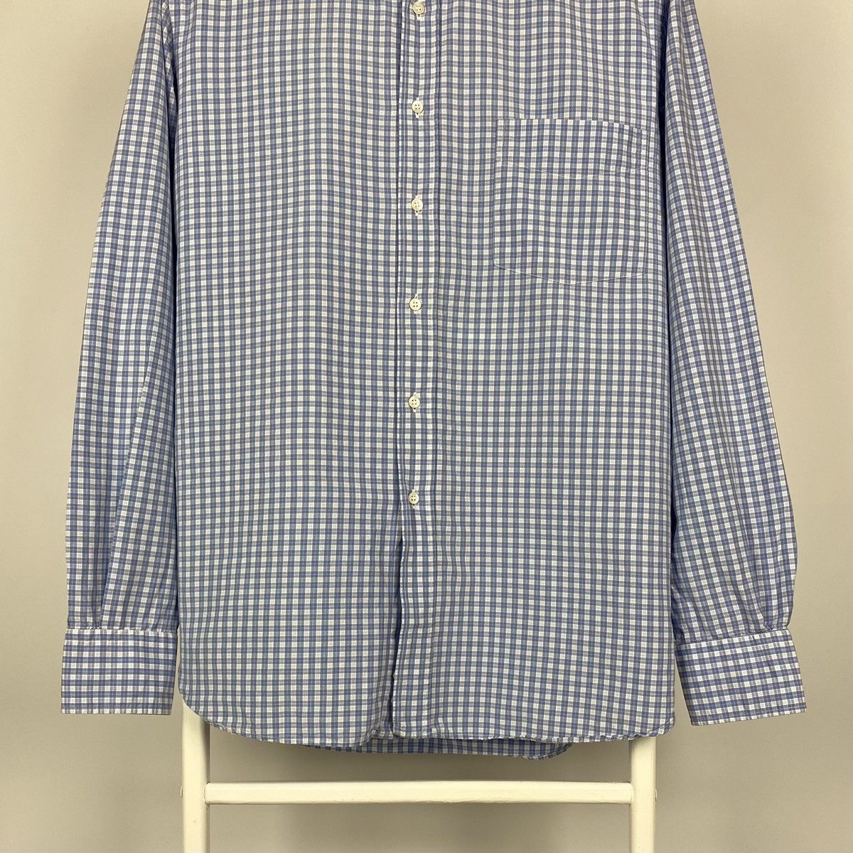 Aspesi Aspesi Classic Check L/S Shirt Size US XL / EU 56 / 4 - 4 Thumbnail