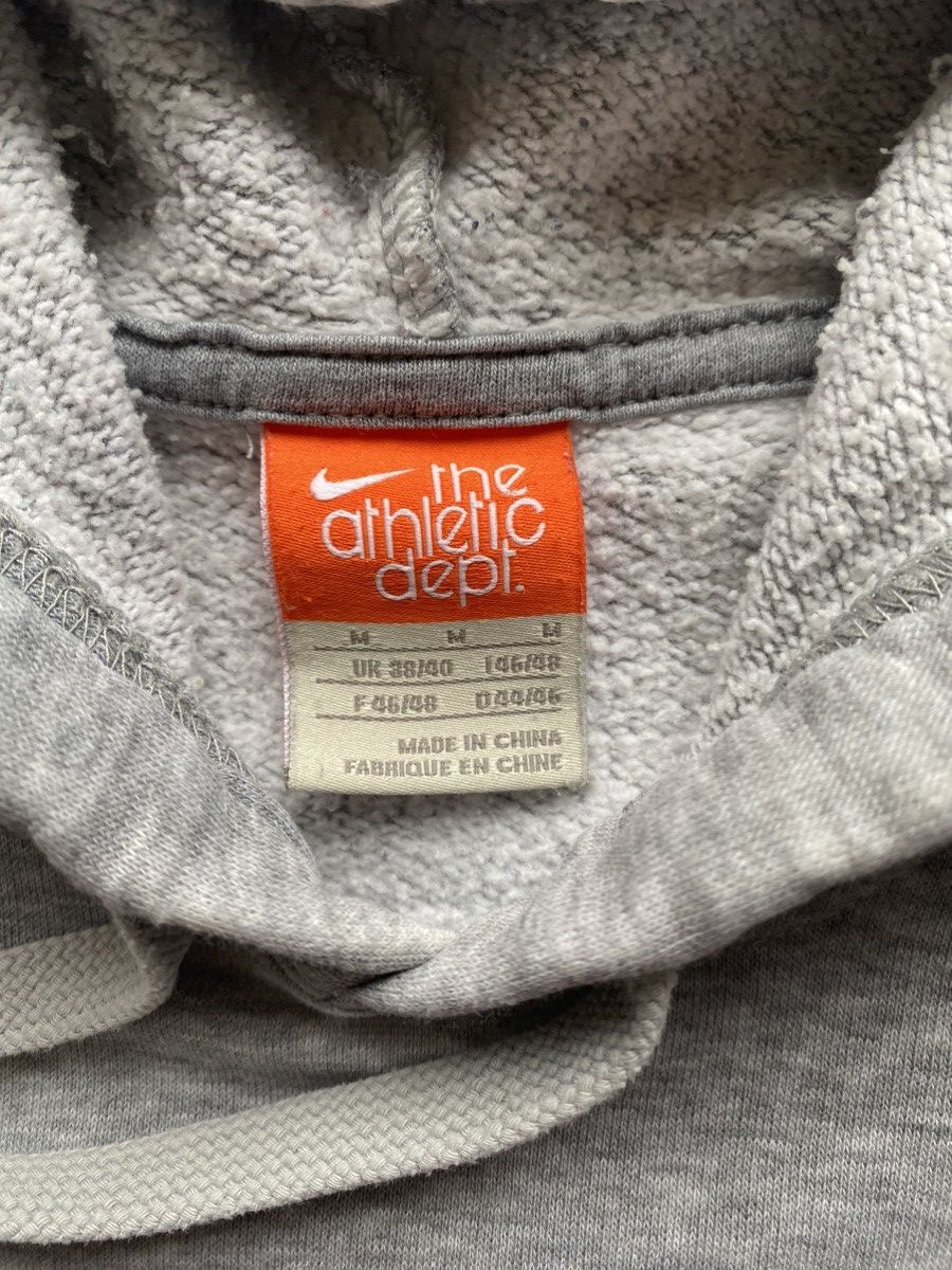 Nike × Vintage Vintage Nike The Athletic Department Grey Hoodie Sweatshirt Size US M / EU 48-50 / 2 - 4 Thumbnail