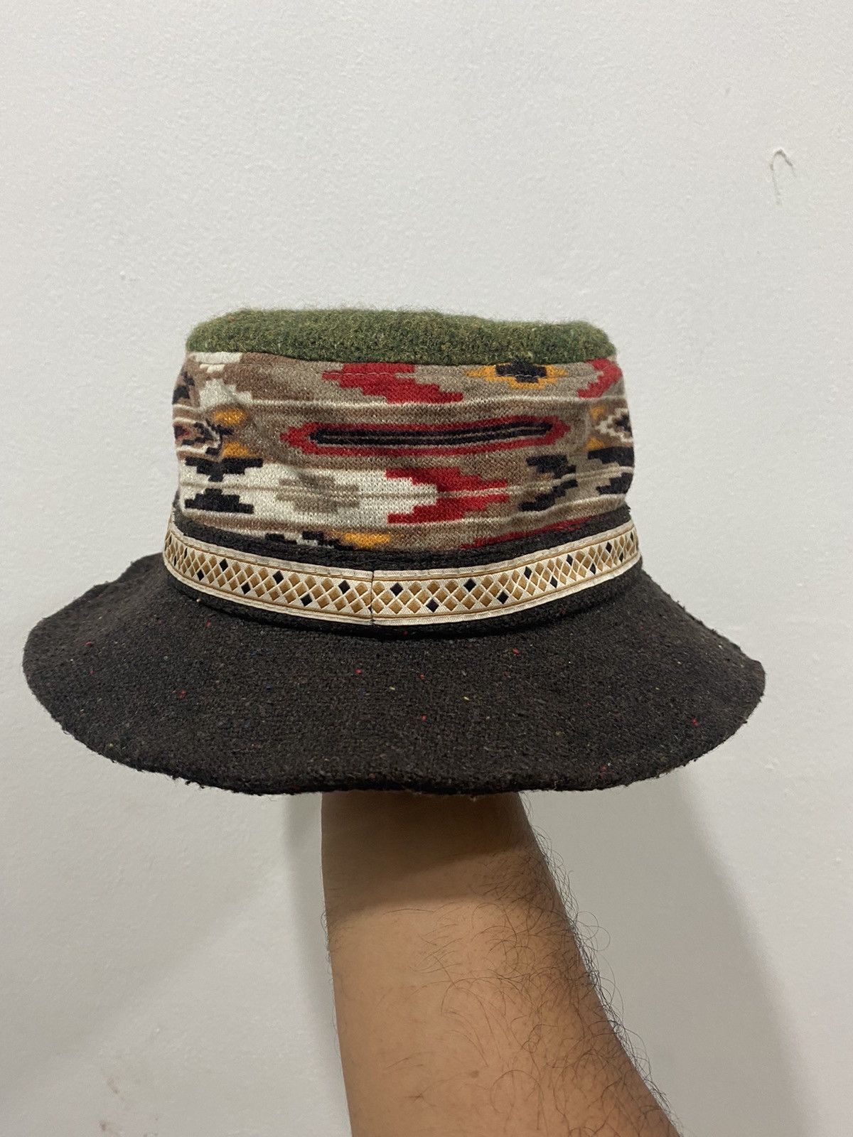 Other VTG Western Aztec Pattern Bucket Hat Size ONE SIZE - 1 Thumbnail