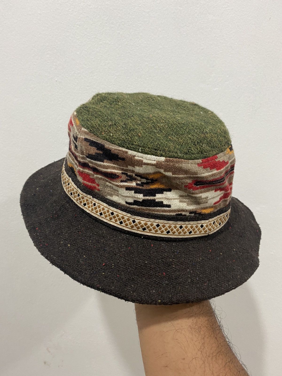 Other VTG Western Aztec Pattern Bucket Hat Size ONE SIZE - 2 Thumbnail
