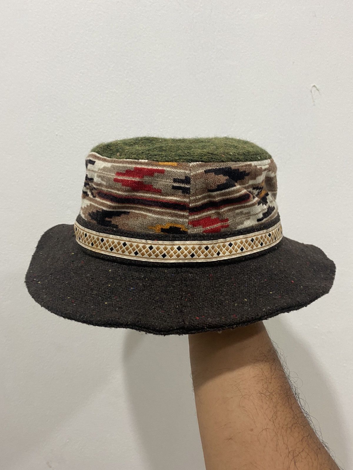 Other VTG Western Aztec Pattern Bucket Hat Size ONE SIZE - 3 Thumbnail