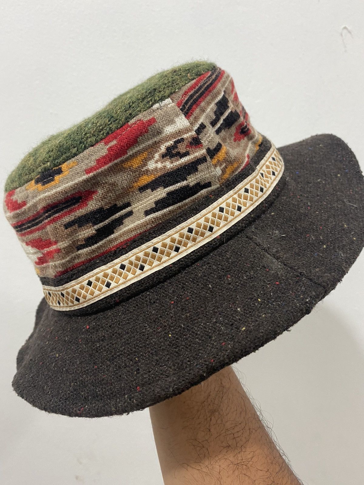 Other VTG Western Aztec Pattern Bucket Hat Size ONE SIZE - 6 Thumbnail