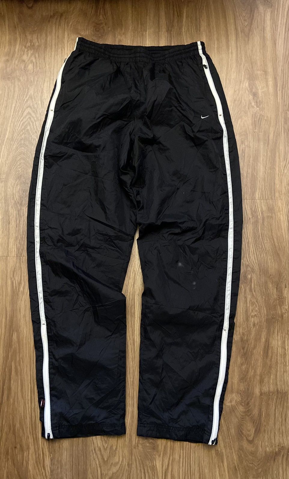 Nike Nylon Y2K Drill Overalls Pants Streetwear Swoosh Logo
