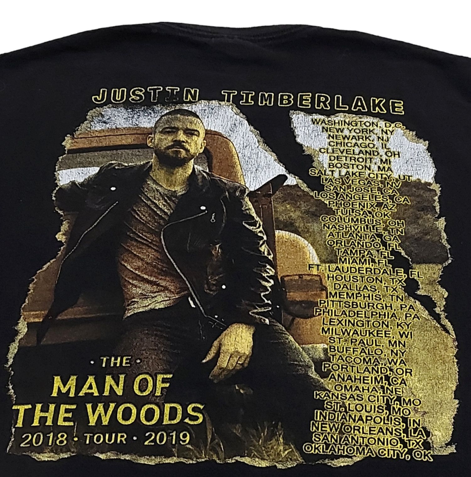 Band Tees × Delta Justin Timberlake 2018 2019 Man Of The Woods Tour Tee Size US L / EU 52-54 / 3 - 4 Thumbnail