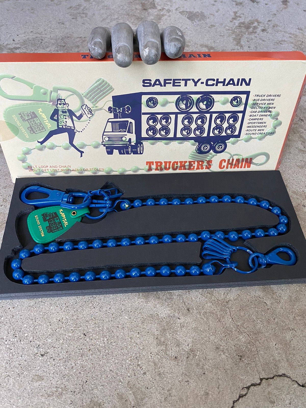 Pre-owned Kapital Wallet Chain In Blue
