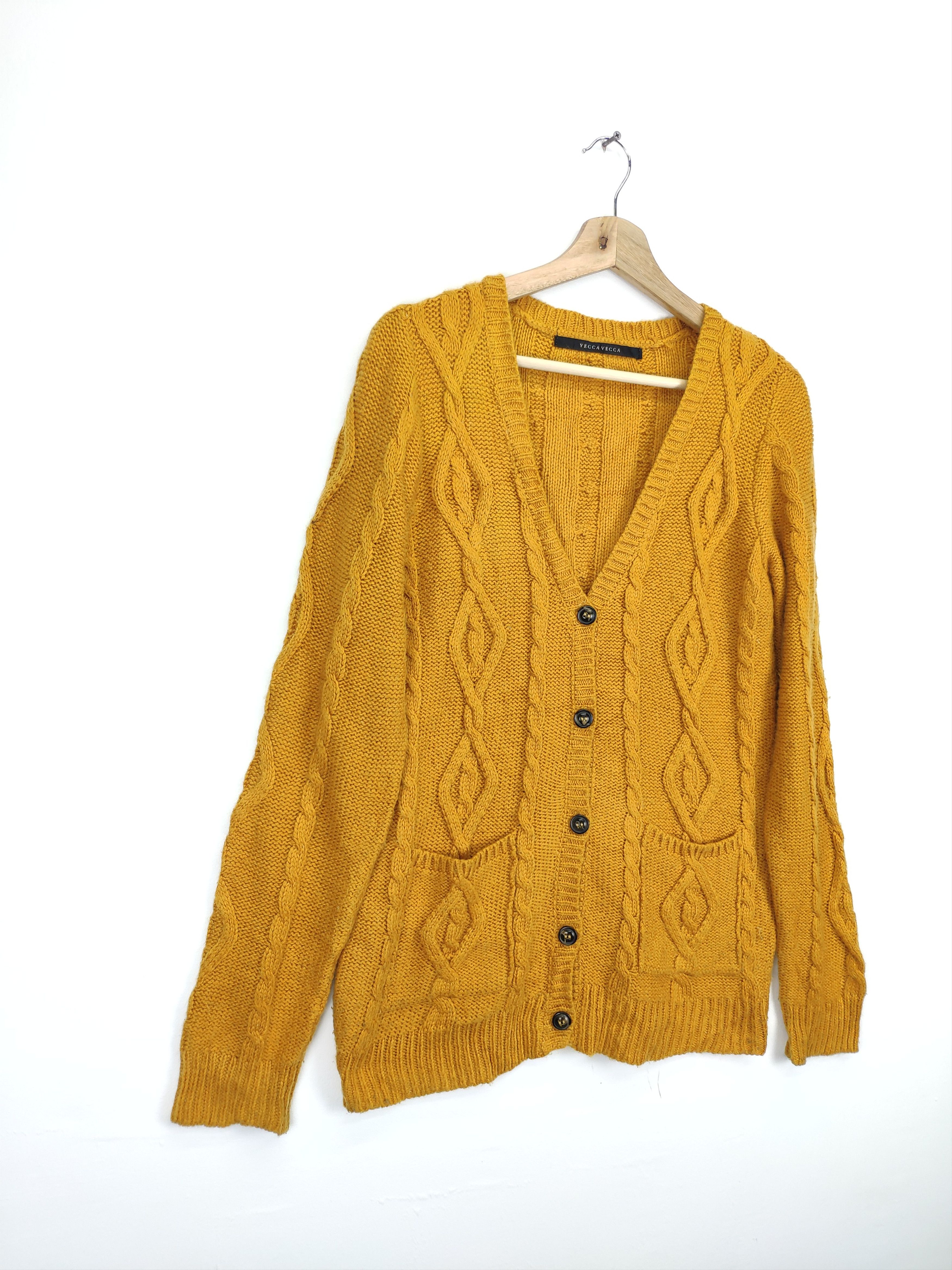 Aran Isles Knitwear × Japanese Brand Vintage Wool Knit Cardigan Sweater by Yecca Vecca Size S / US 4 / IT 40 - 3 Thumbnail