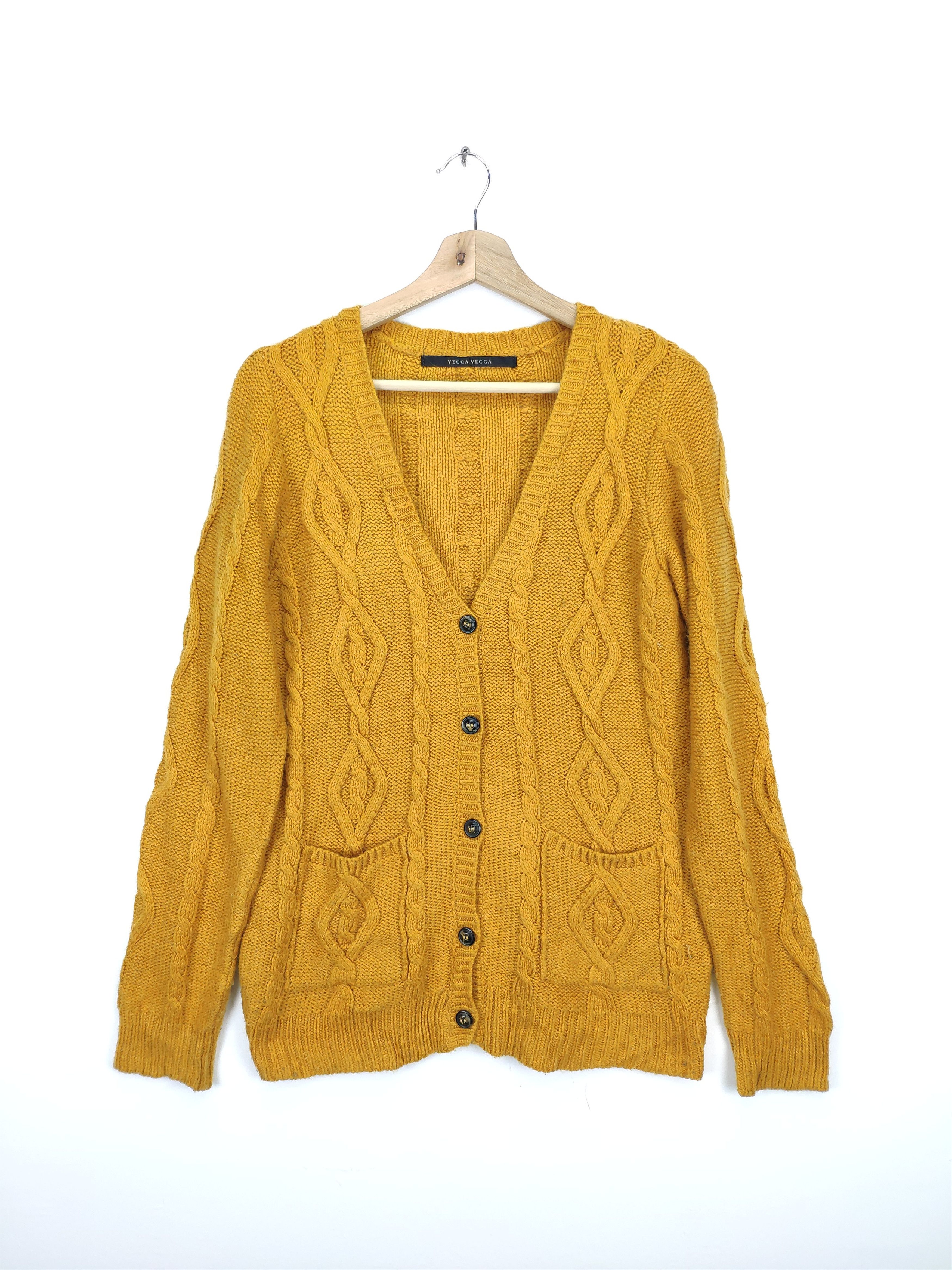 Aran Isles Knitwear × Japanese Brand Vintage Wool Knit Cardigan Sweater by Yecca Vecca Size S / US 4 / IT 40 - 1 Thumbnail