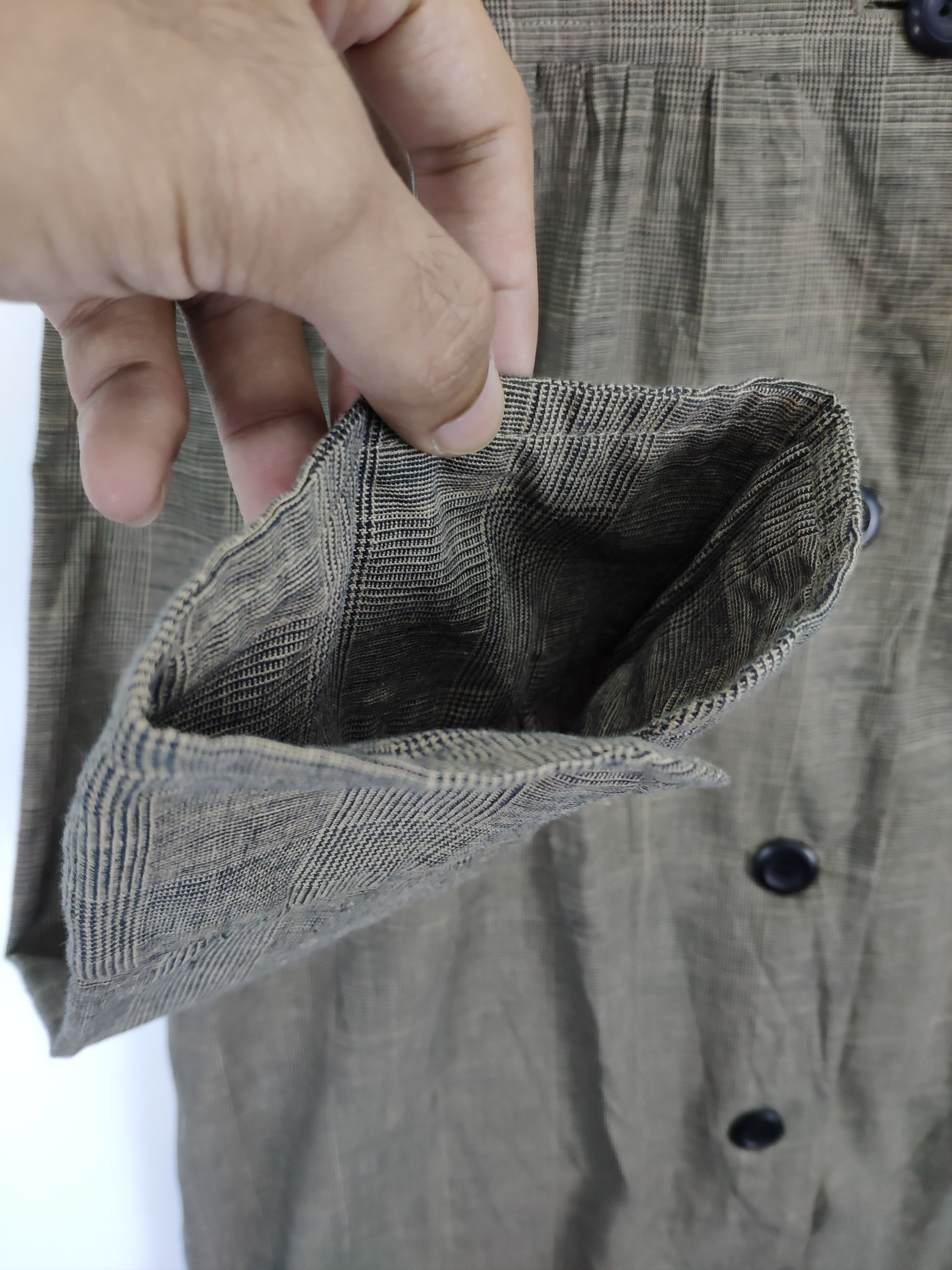 Japanese Brand × Le Grande Bleu (L.G.B.) × Vintage Women Blouse Issey Miyake Style Button Up Size S / US 4 / IT 40 - 7 Thumbnail