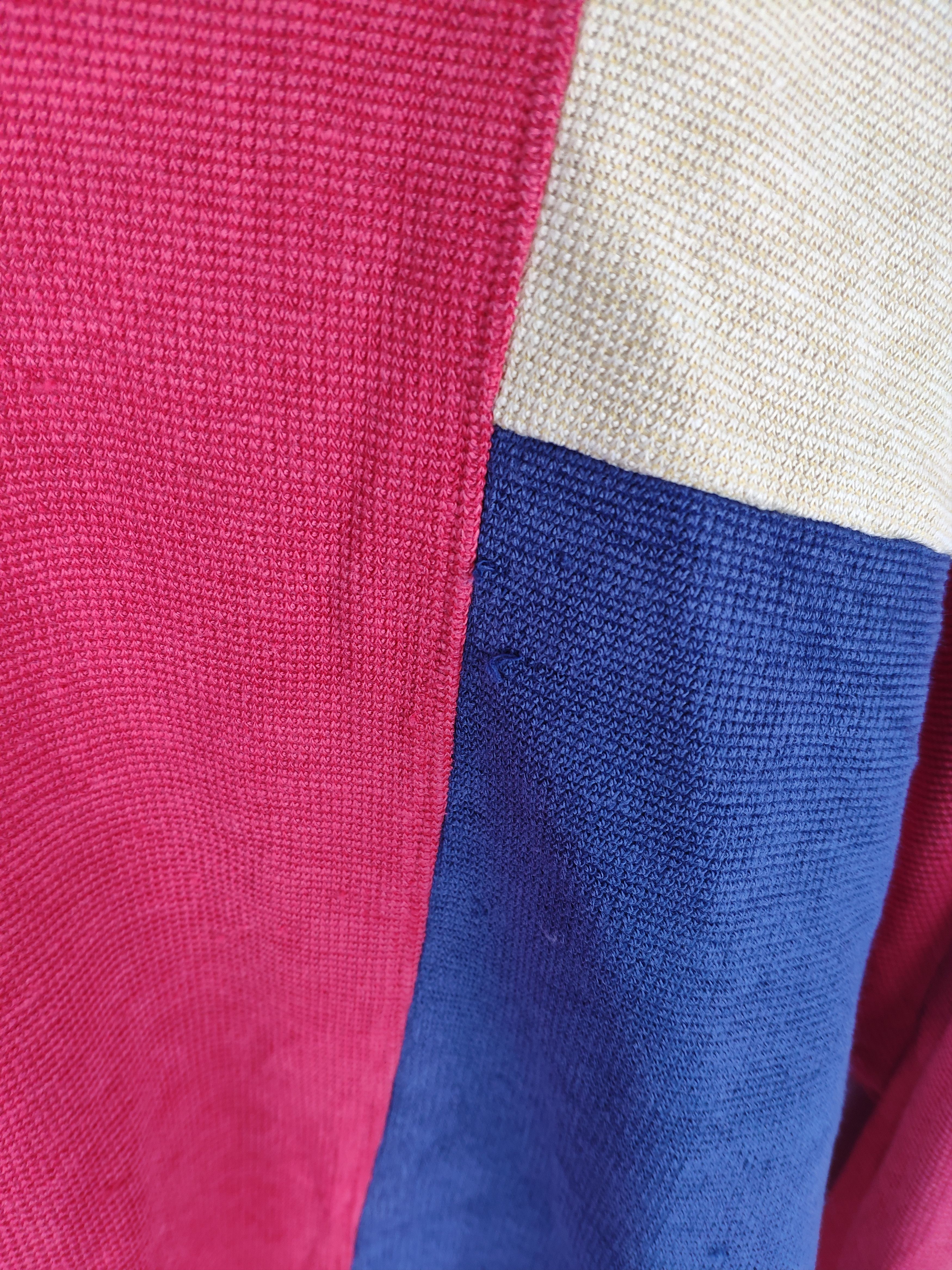Aran Isles Knitwear × Japanese Brand × Vintage Steal 💥 Vintage Arnold Palmer Knit Sweater Colour Block Size US S / EU 44-46 / 1 - 3 Thumbnail