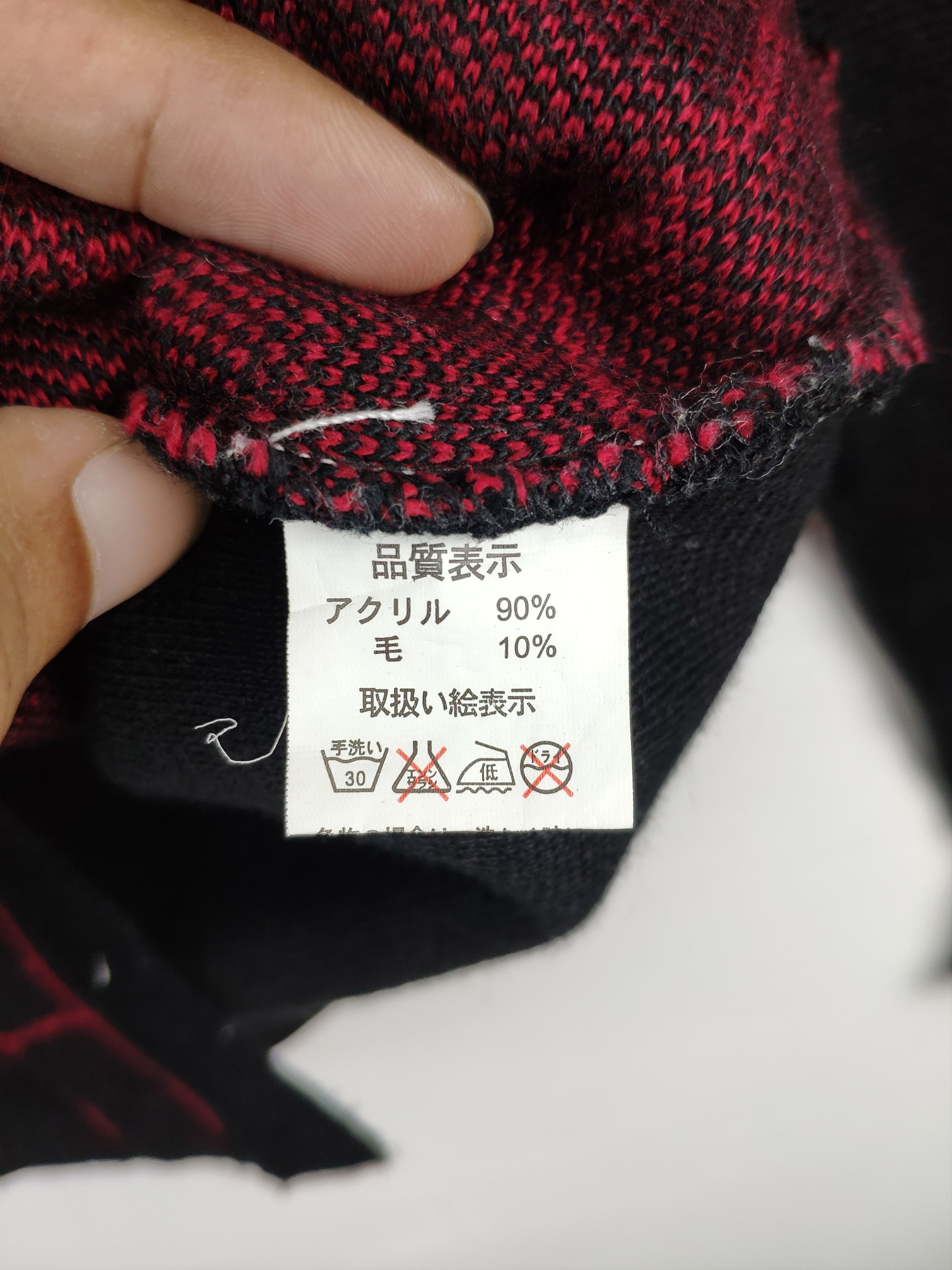 Aran Isles Knitwear × Designer Vintage Hayama Wool Collar Cardigan Floral Motif Size M / US 6-8 / IT 42-44 - 4 Thumbnail