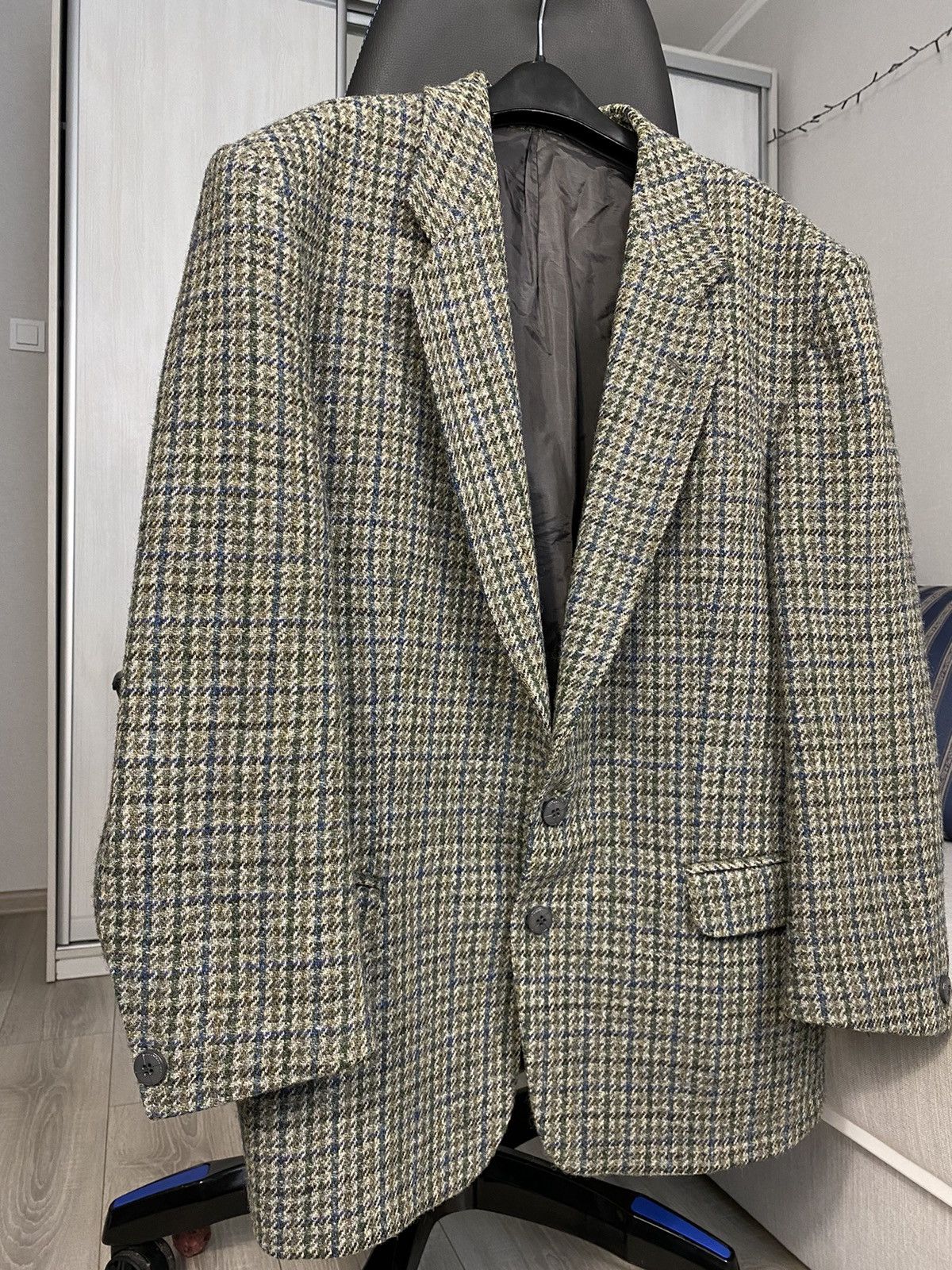 Harris Tweed Harris Tweed blazer vintage UK Britain coat jacket British Size 50R - 2 Thumbnail