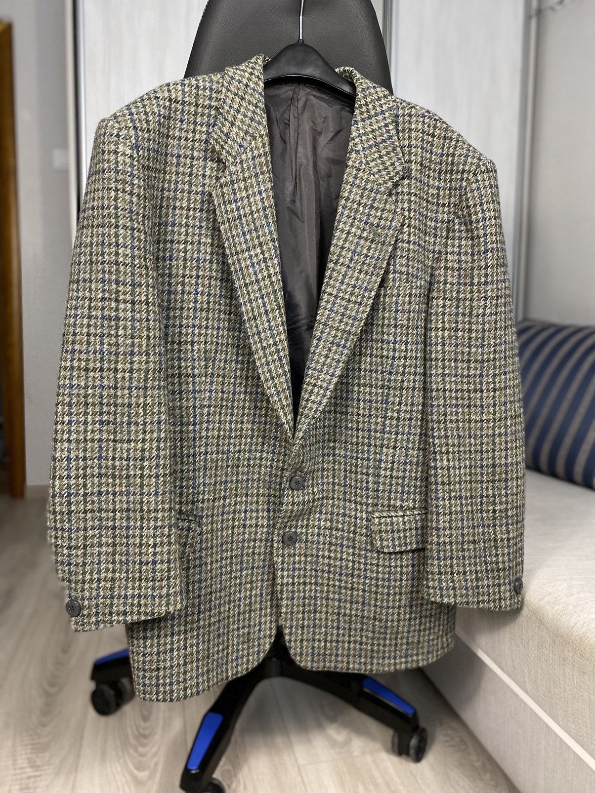 Harris Tweed Harris Tweed blazer vintage UK Britain coat jacket British Size 50R - 1 Thumbnail