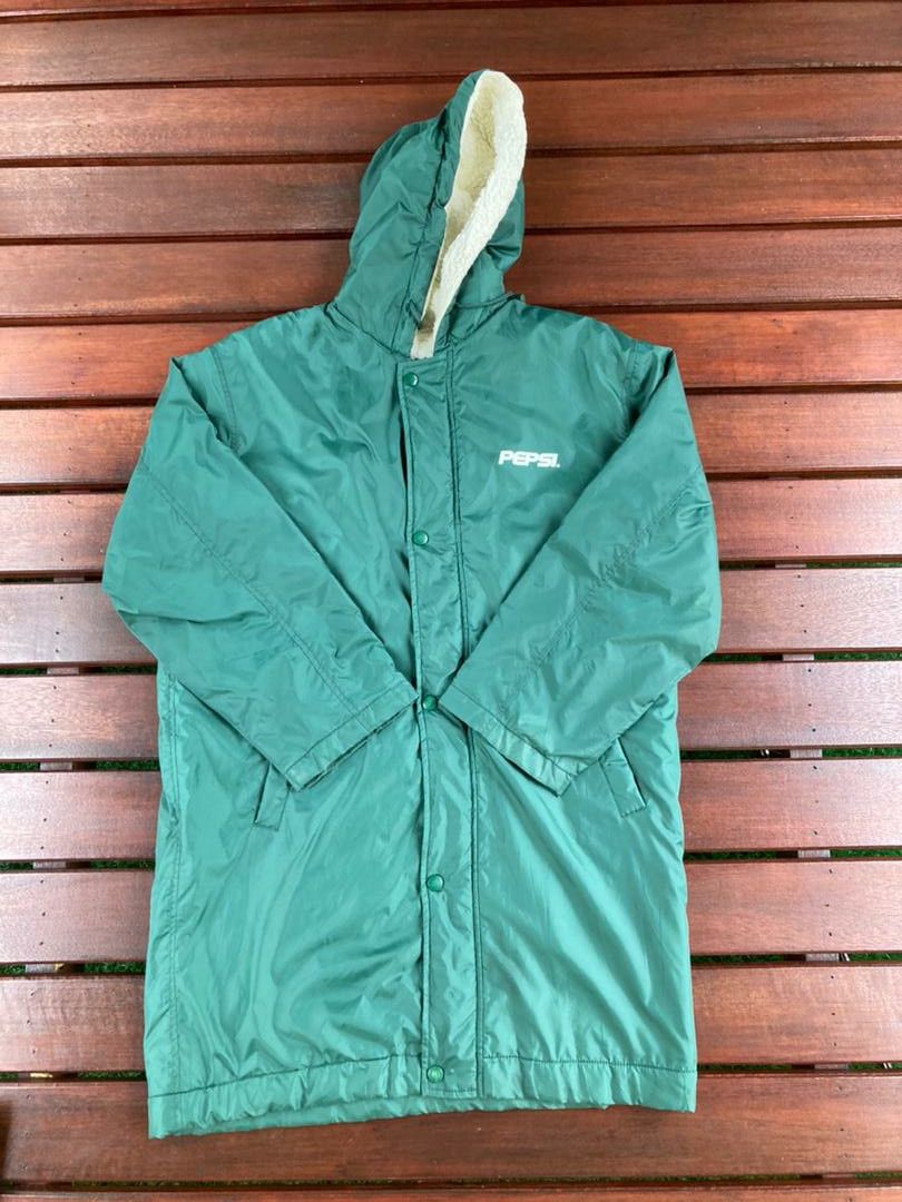 image of Archival Clothing x Pepsi Vintage Pepsi Cola Long Jacket Lining Sherpa in Green, Men's (Size Medium
