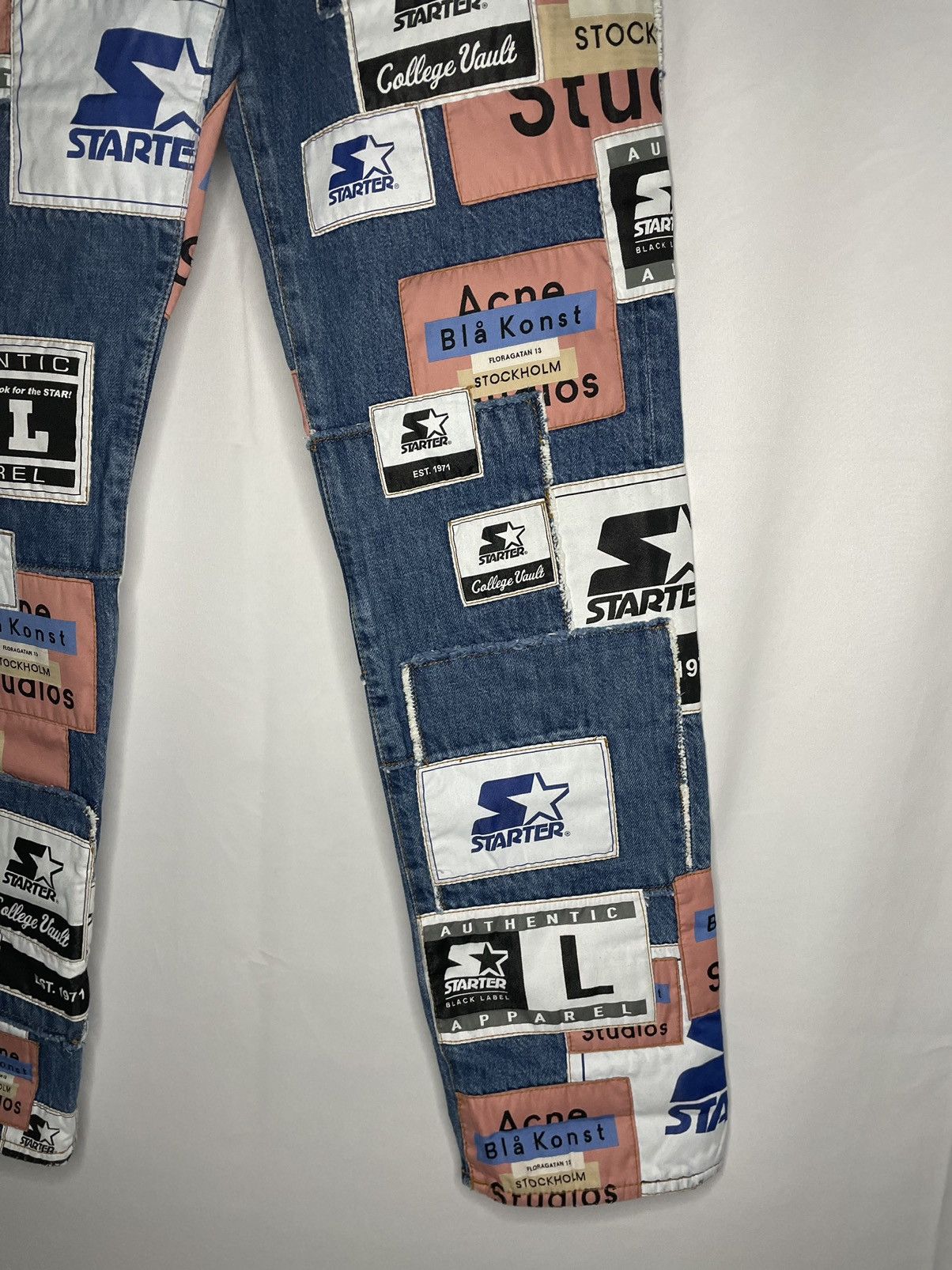 Acne Studios × Starter Acne Studios x Starter SS19 ‘1996 Patchwork’ Denim Size US 27 - 6 Thumbnail