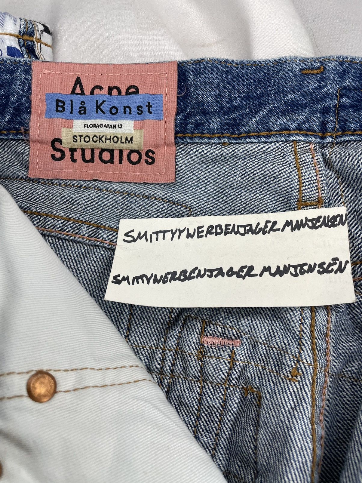 Acne Studios × Starter Acne Studios x Starter SS19 ‘1996 Patchwork’ Denim Size US 27 - 10 Thumbnail