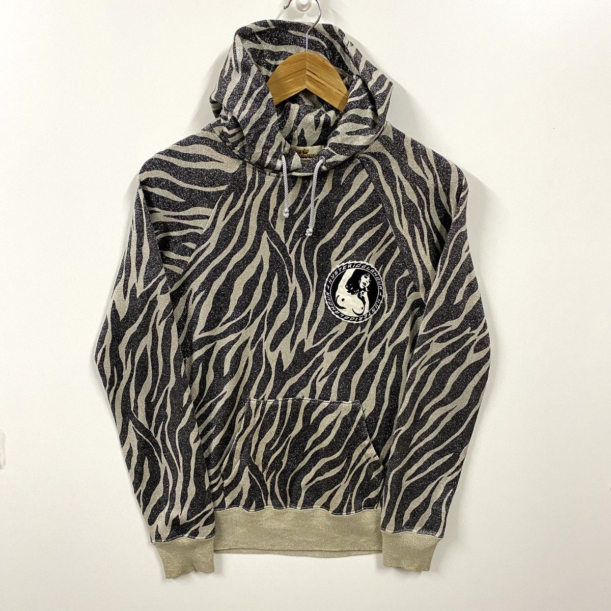 Hysteric Glamour × Vintage Vintage Hysteric Glamour Hoodie Glitter Tiger Stripe Size XS / US 0-2 / IT 36-38 - 3 Thumbnail