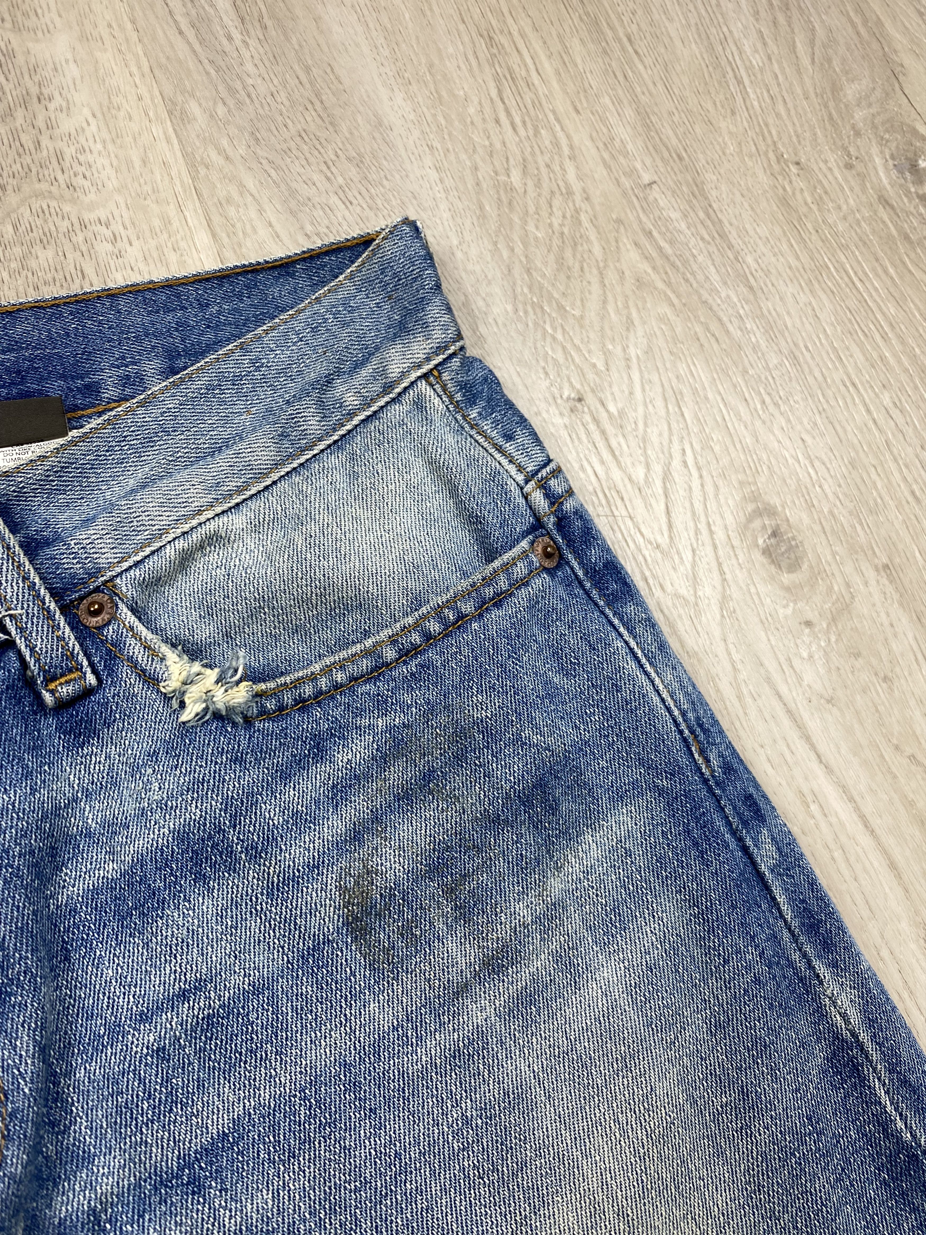 Armani Armani Exchange Vintage Faded Mens Denim Pants Thrashed Size US 30 / EU 46 - 7 Thumbnail
