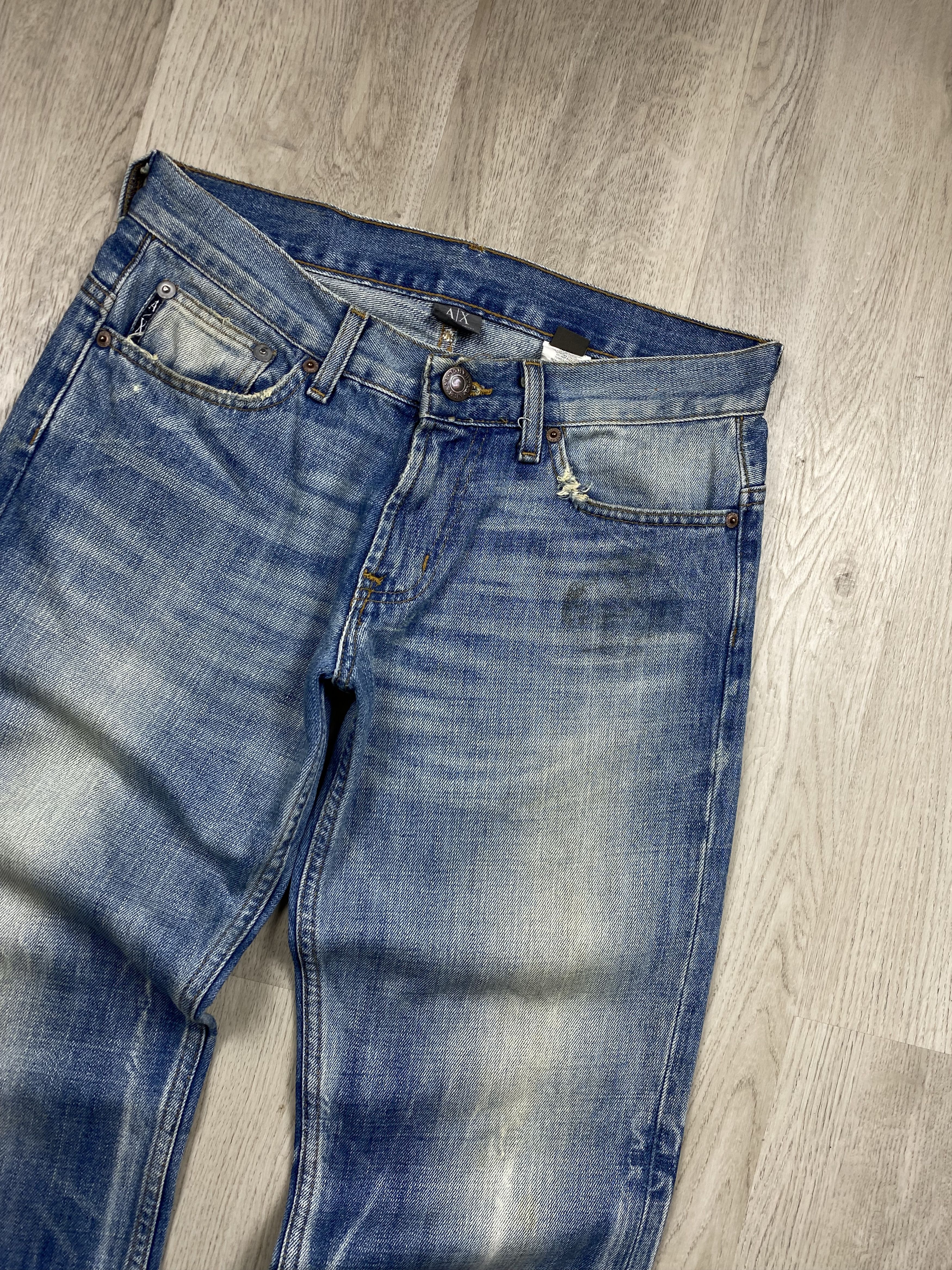Armani Armani Exchange Vintage Faded Mens Denim Pants Thrashed Size US 30 / EU 46 - 6 Thumbnail