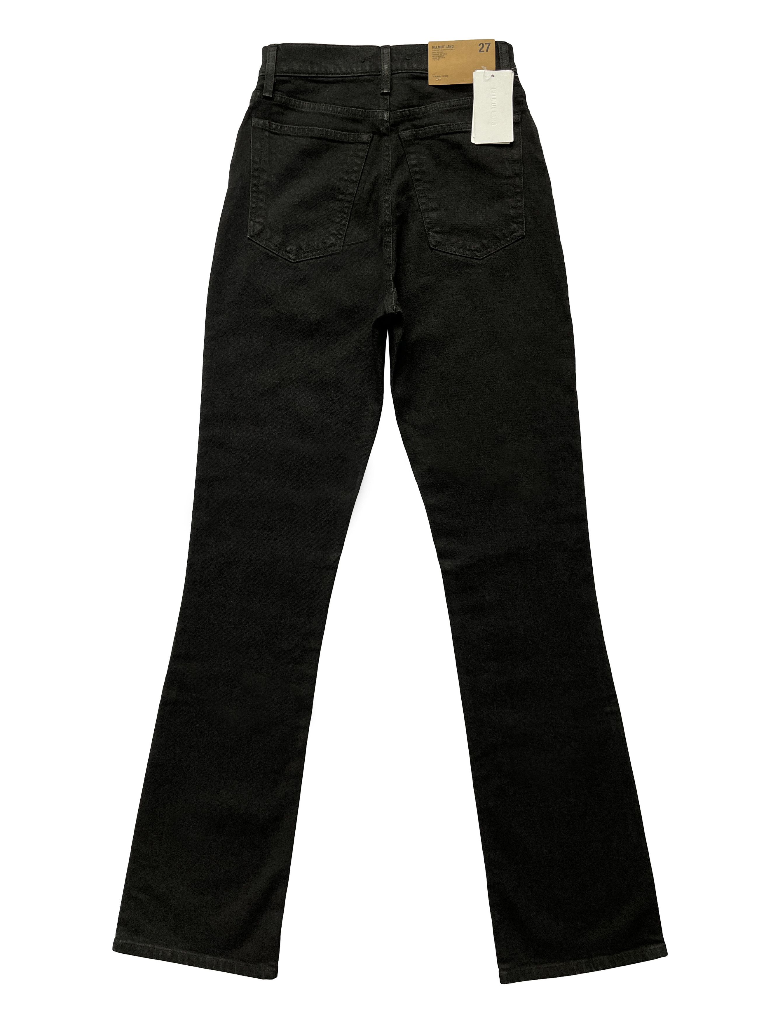 Helmut Lang ⚡️QUICK SALE⚡️Helmut Lang Matte Black Hi Bootcut Jeans Size 27" / US 4 / IT 40 - 2 Thumbnail