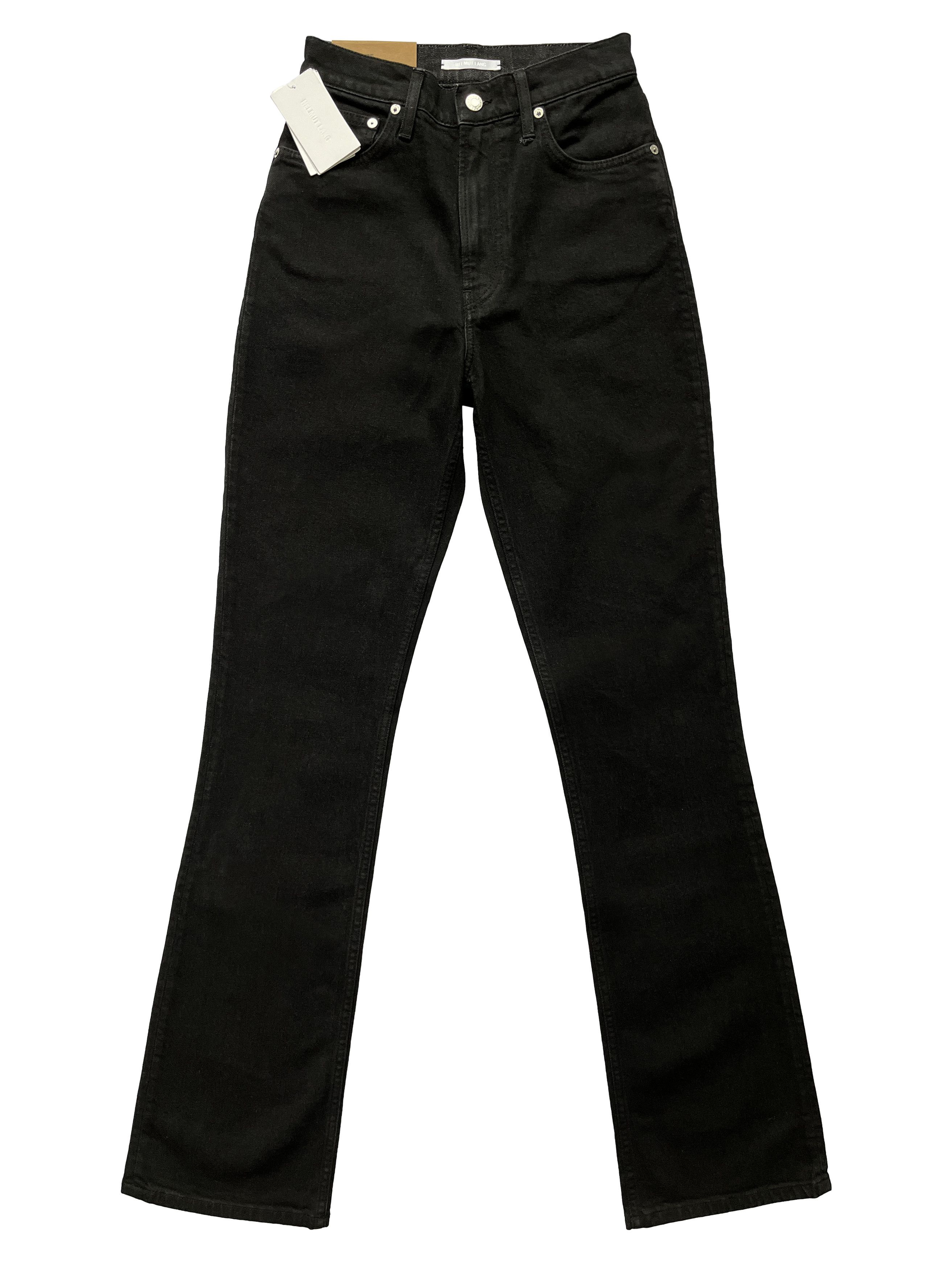 Helmut Lang ⚡️QUICK SALE⚡️Helmut Lang Matte Black Hi Bootcut Jeans Size 27" / US 4 / IT 40 - 1 Thumbnail