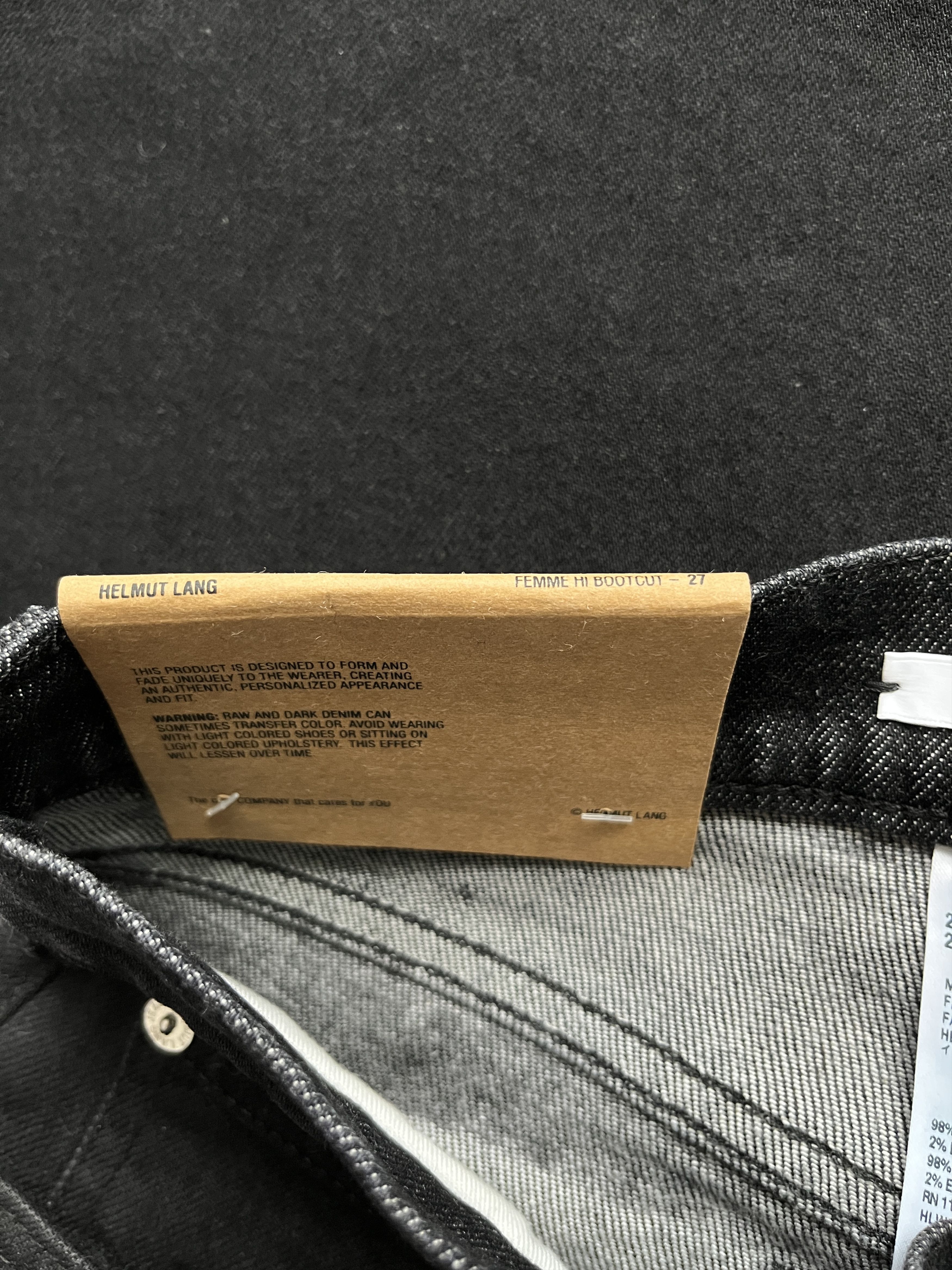 Helmut Lang ⚡️QUICK SALE⚡️Helmut Lang Matte Black Hi Bootcut Jeans Size 27" / US 4 / IT 40 - 4 Thumbnail